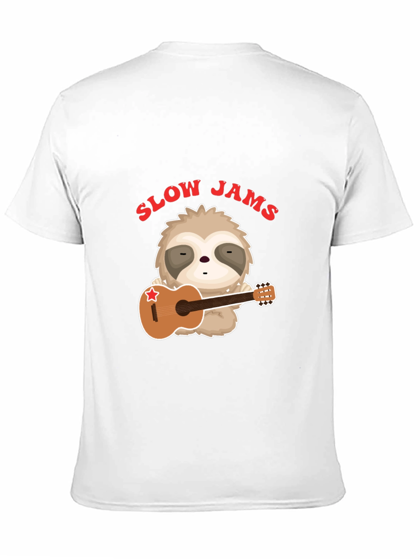 Slow Jams Sloth Guitarist Graphic Tee