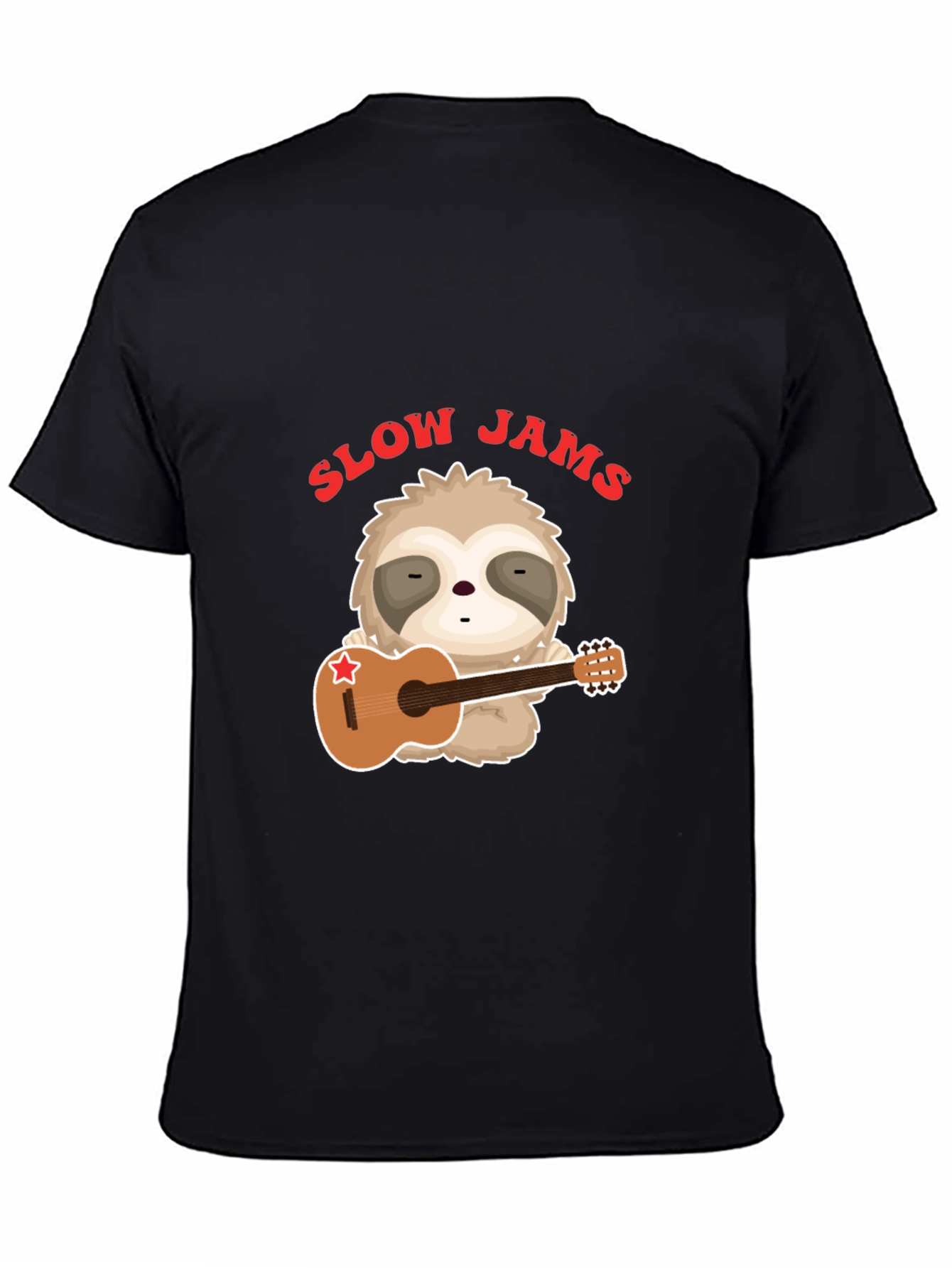 Slow Jams Sloth Guitarist Graphic Tee