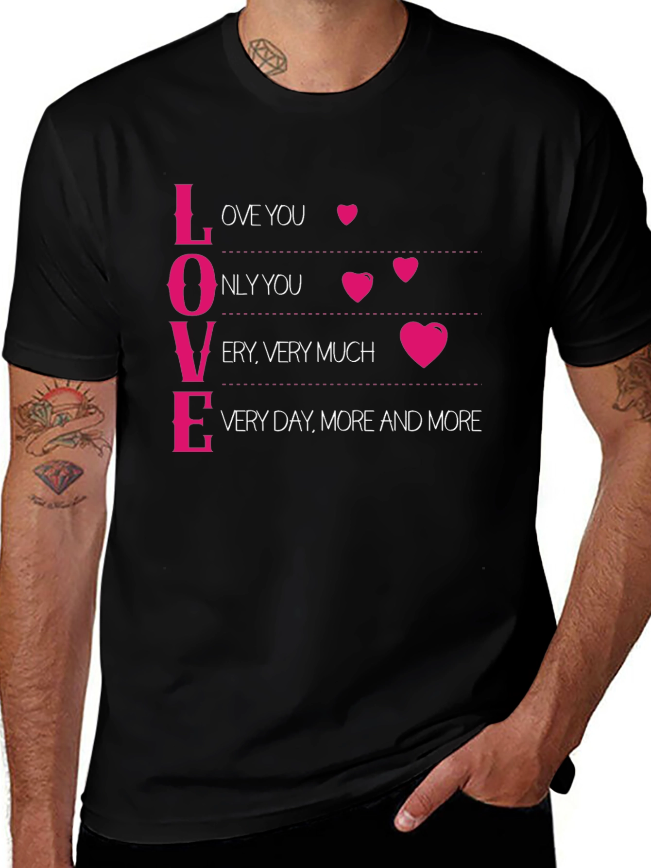 Love Definition Black Graphic Tee