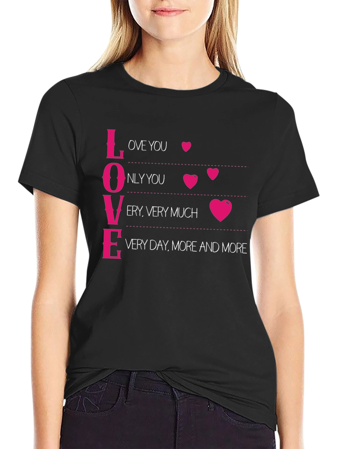 Love Definition Black Graphic Tee