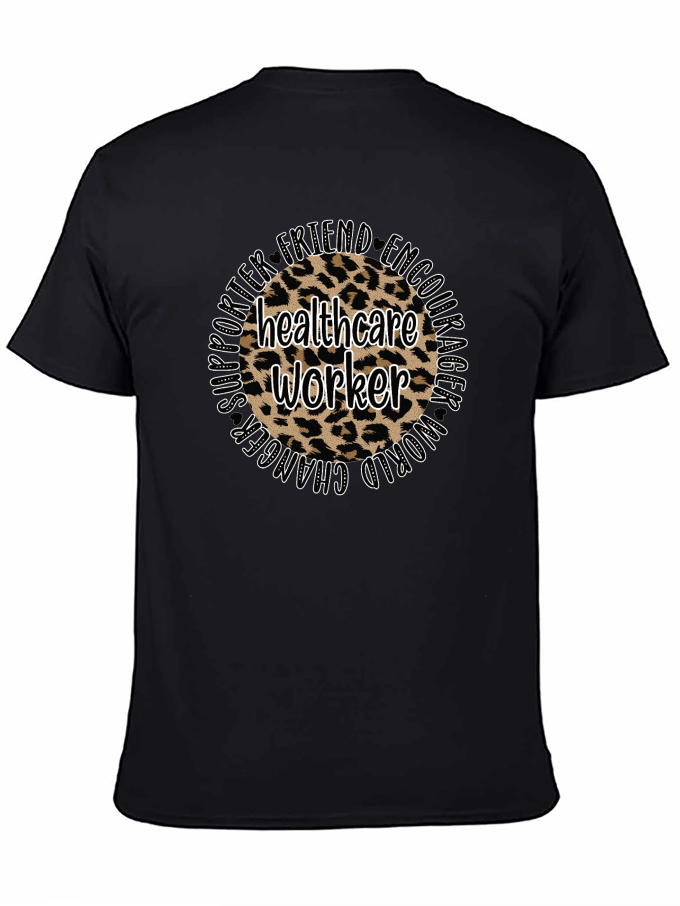 Healthcare Worker Leopard Print T-Shirt