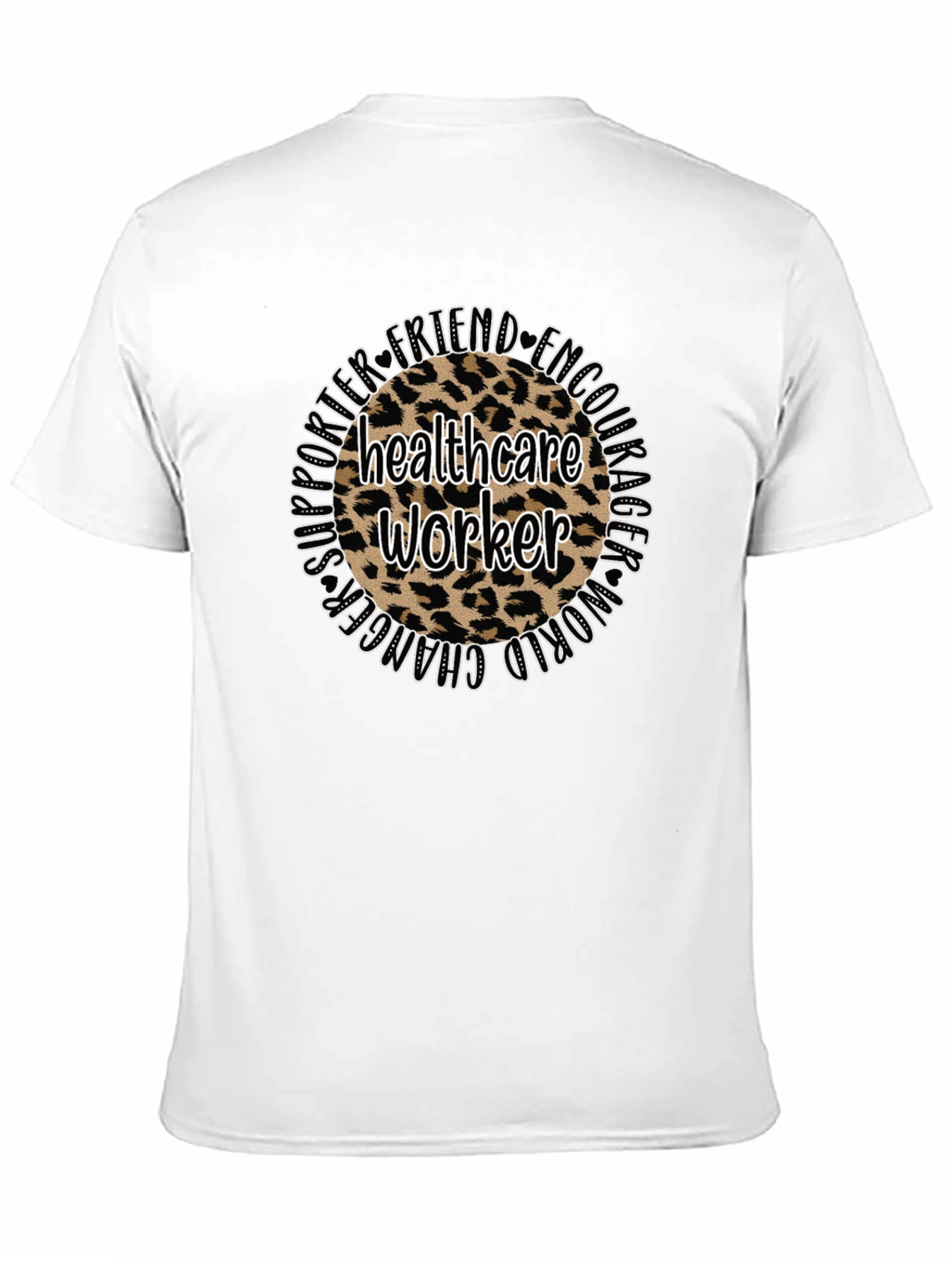 Healthcare Worker Leopard Print T-Shirt