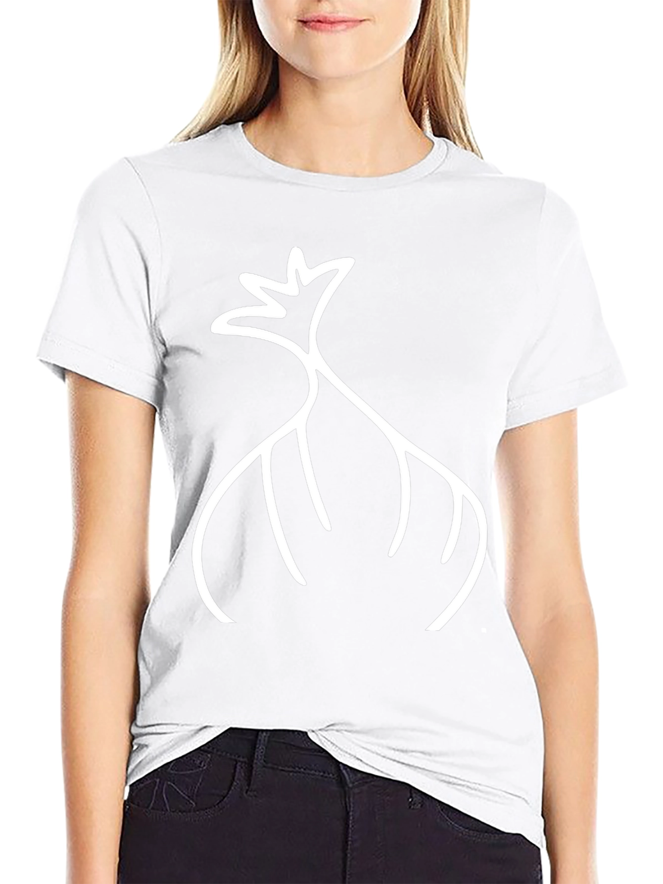 Minimalist Garlic Graphic Black T-Shirt