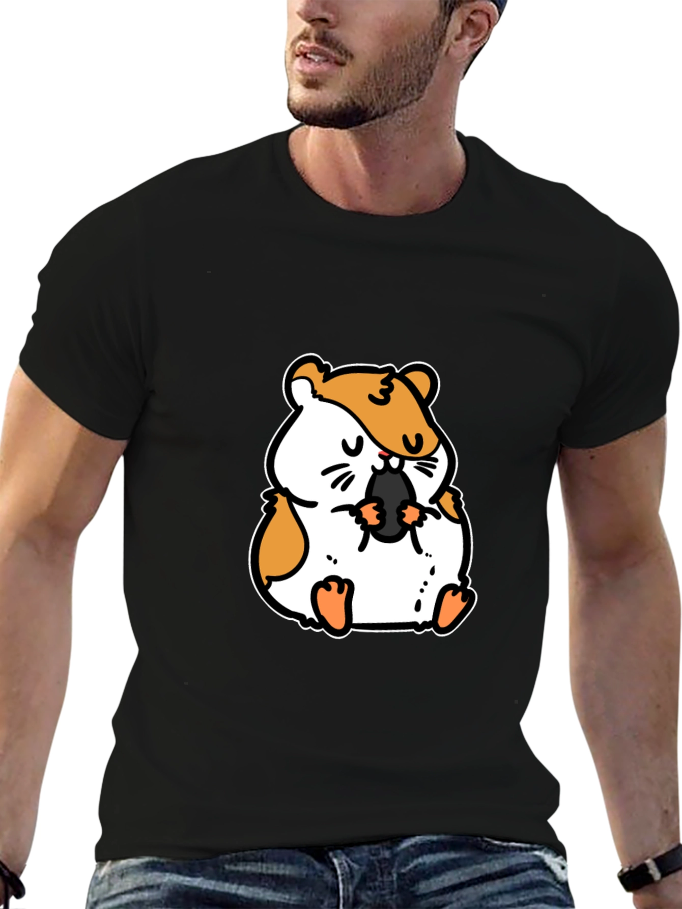 Hamster Graphic Tee - Cute Animal T-Shirt