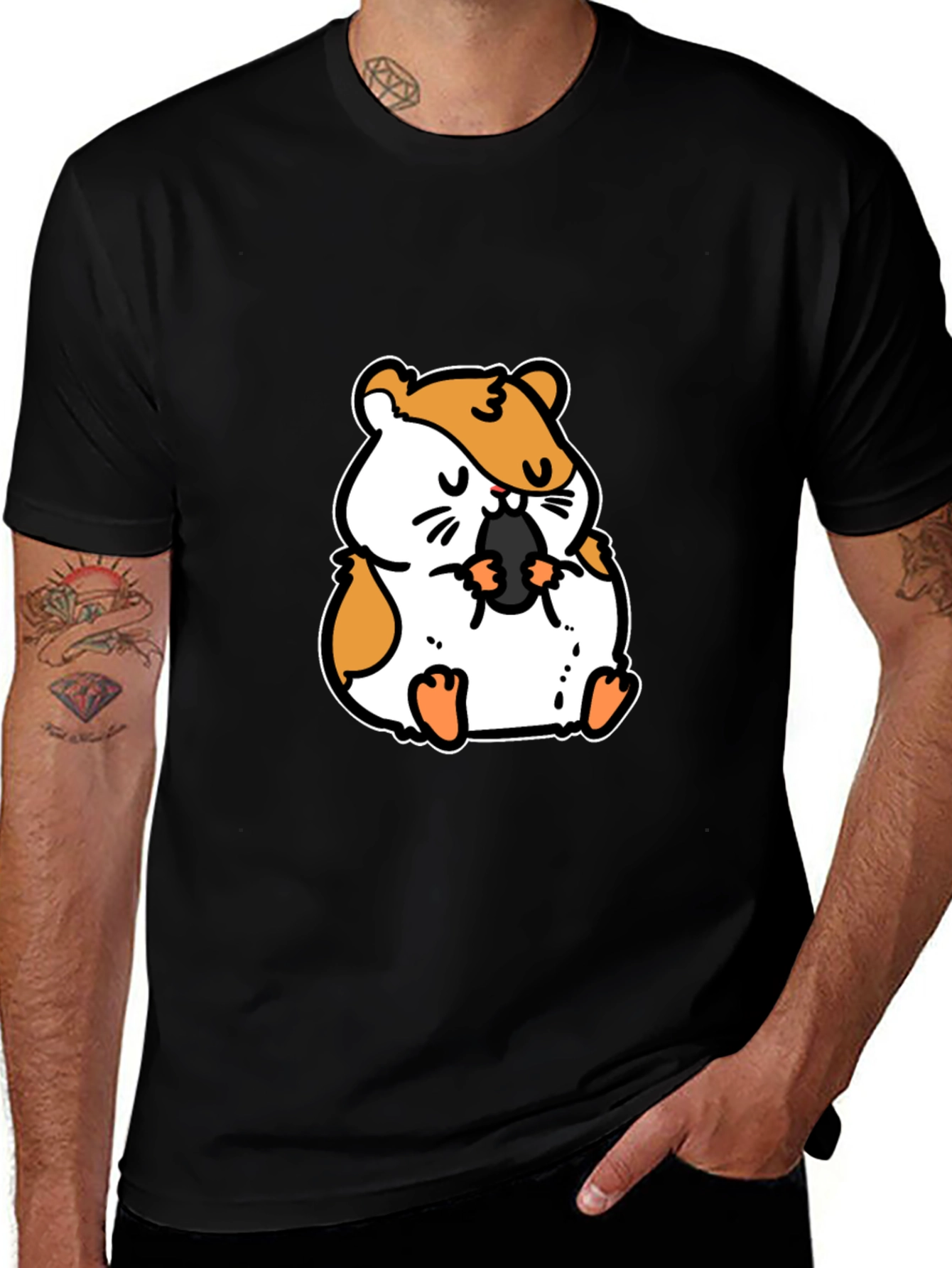 Hamster Graphic Tee - Cute Animal T-Shirt