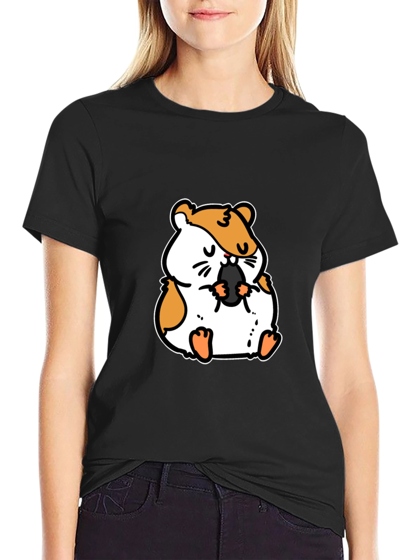 Hamster Graphic Tee - Cute Animal T-Shirt