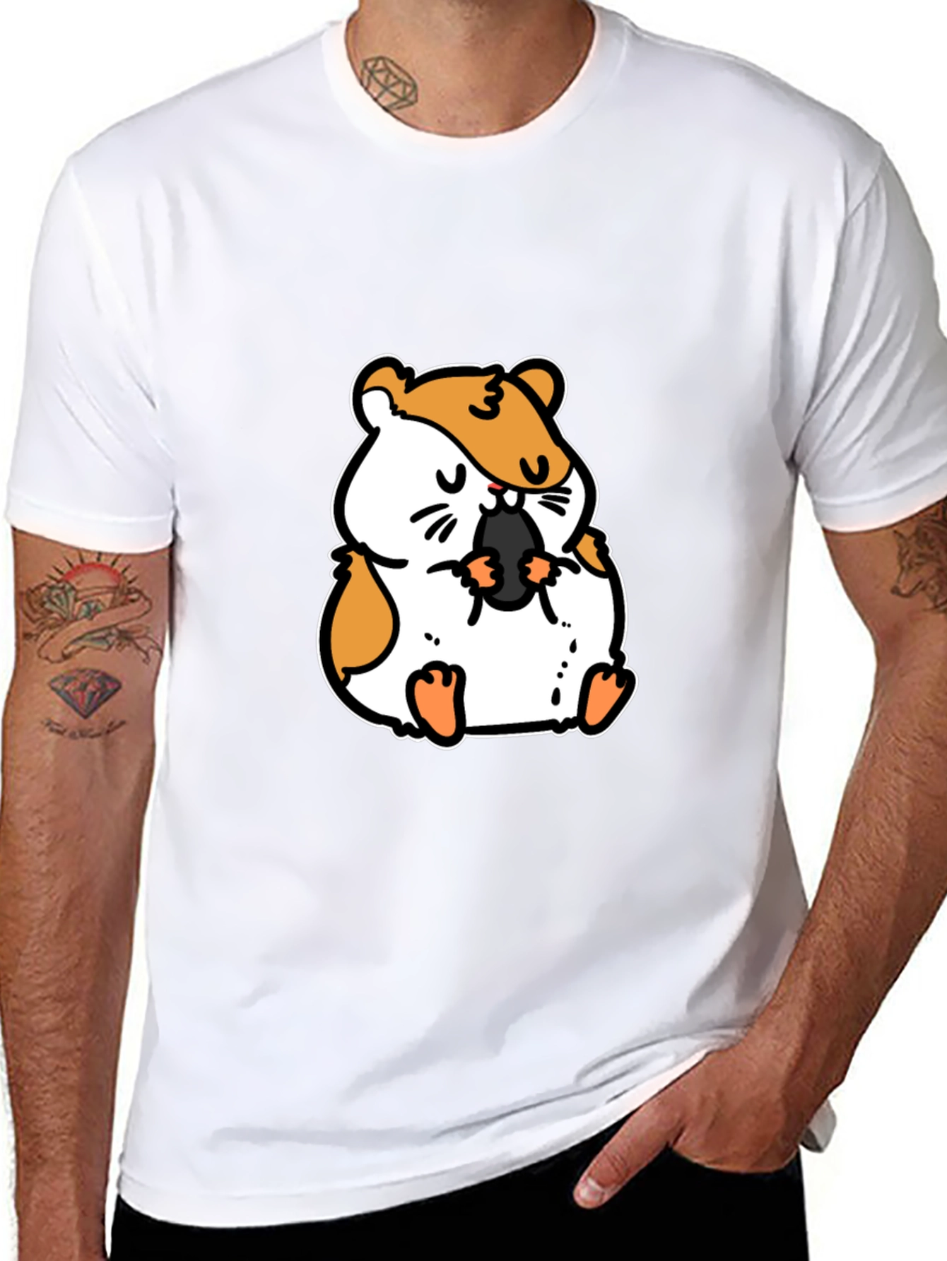 Hamster Graphic Tee - Cute Animal T-Shirt
