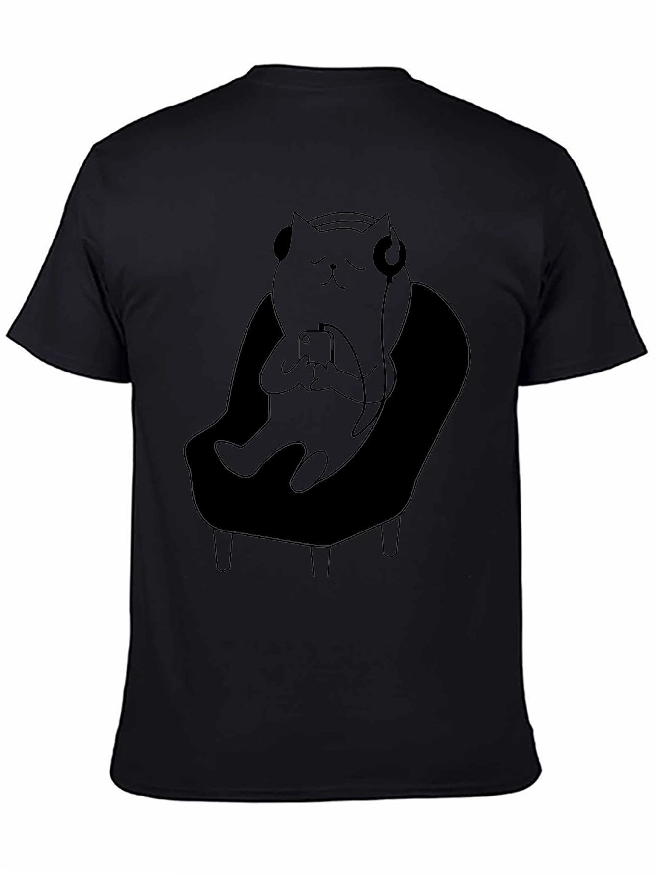 Relaxed Cat in Chair T-Shirt