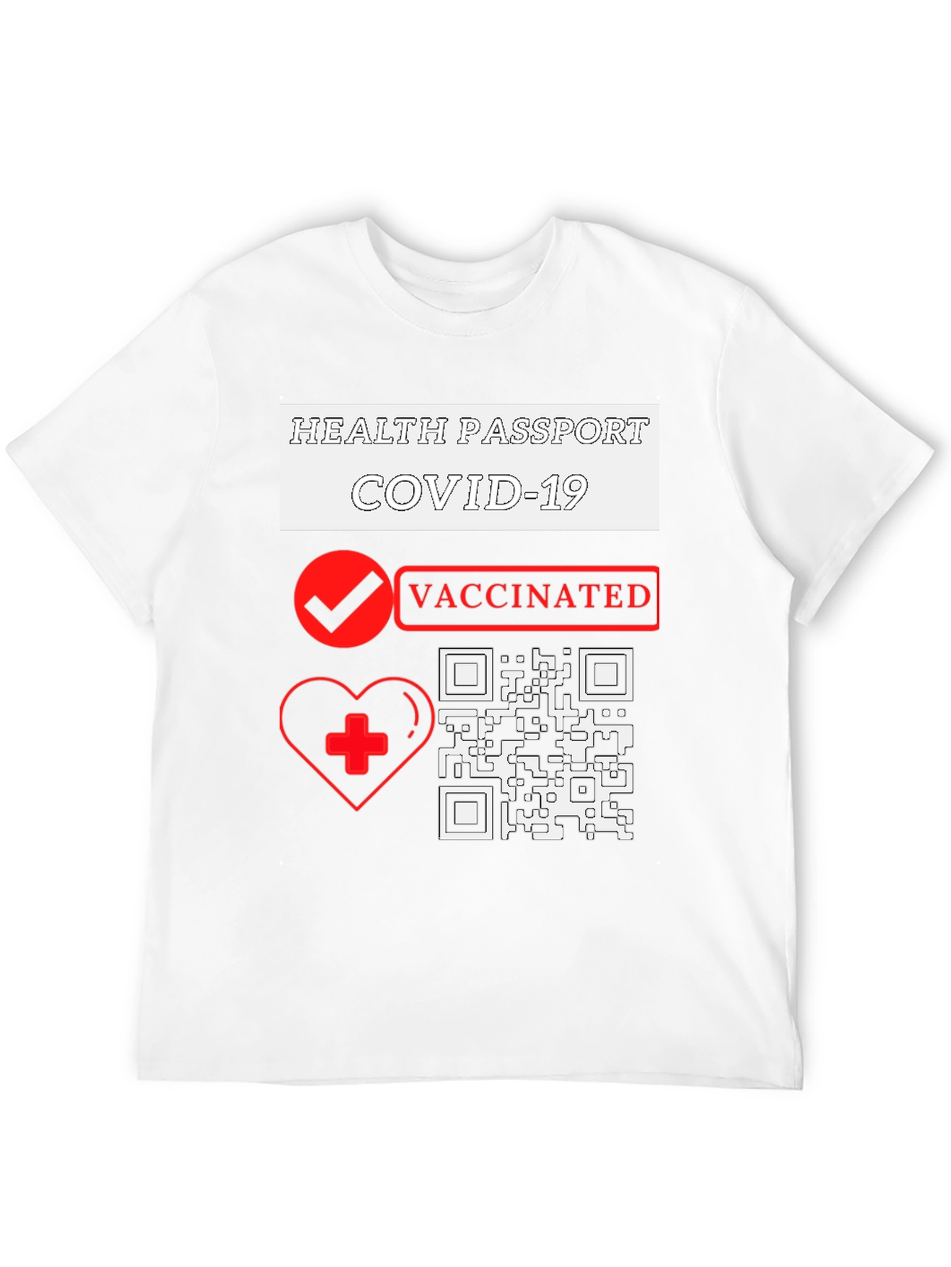 Health Passport COVID-19 Vaccinated T-Shirt