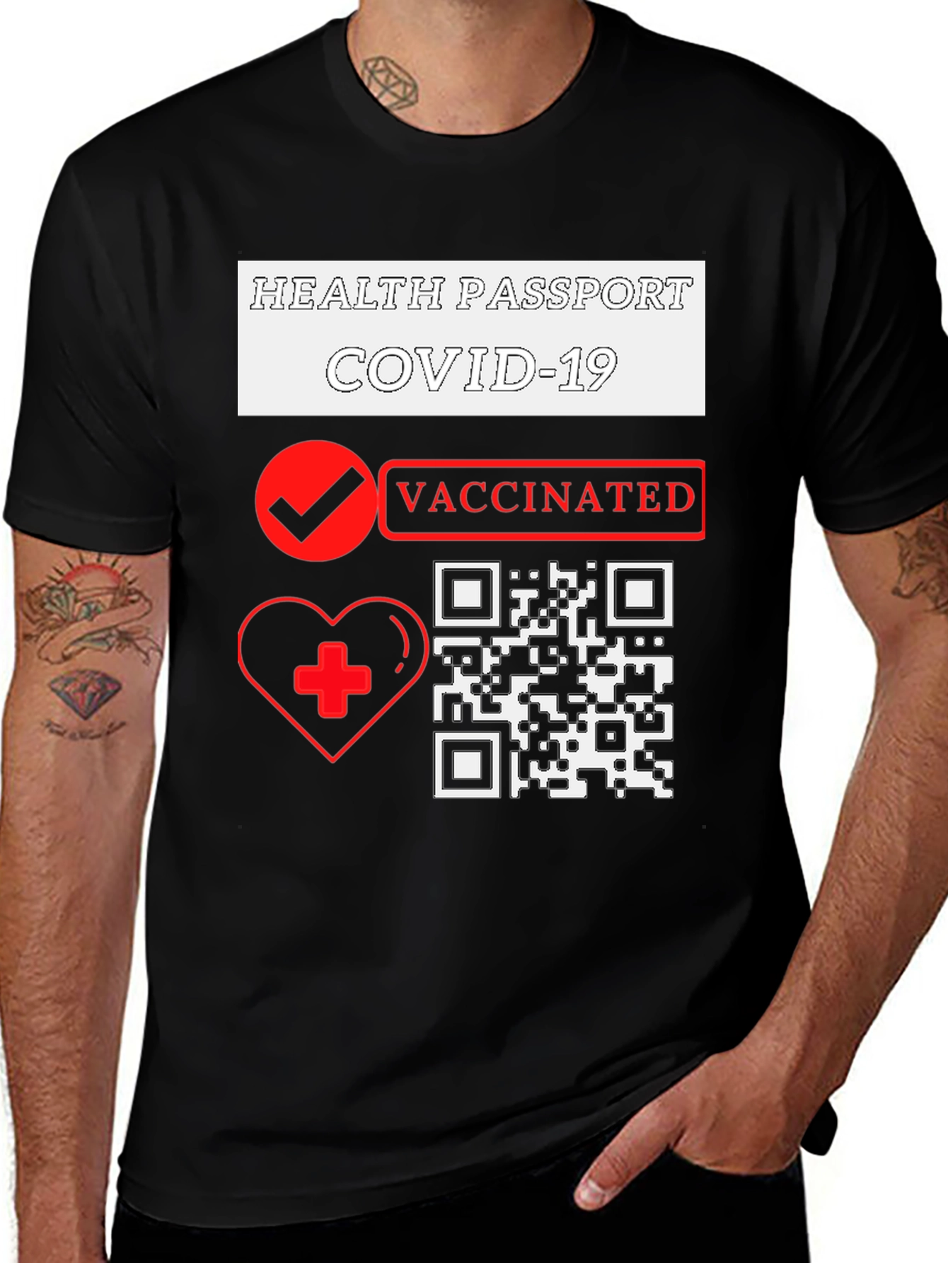 Health Passport COVID-19 Vaccinated T-Shirt