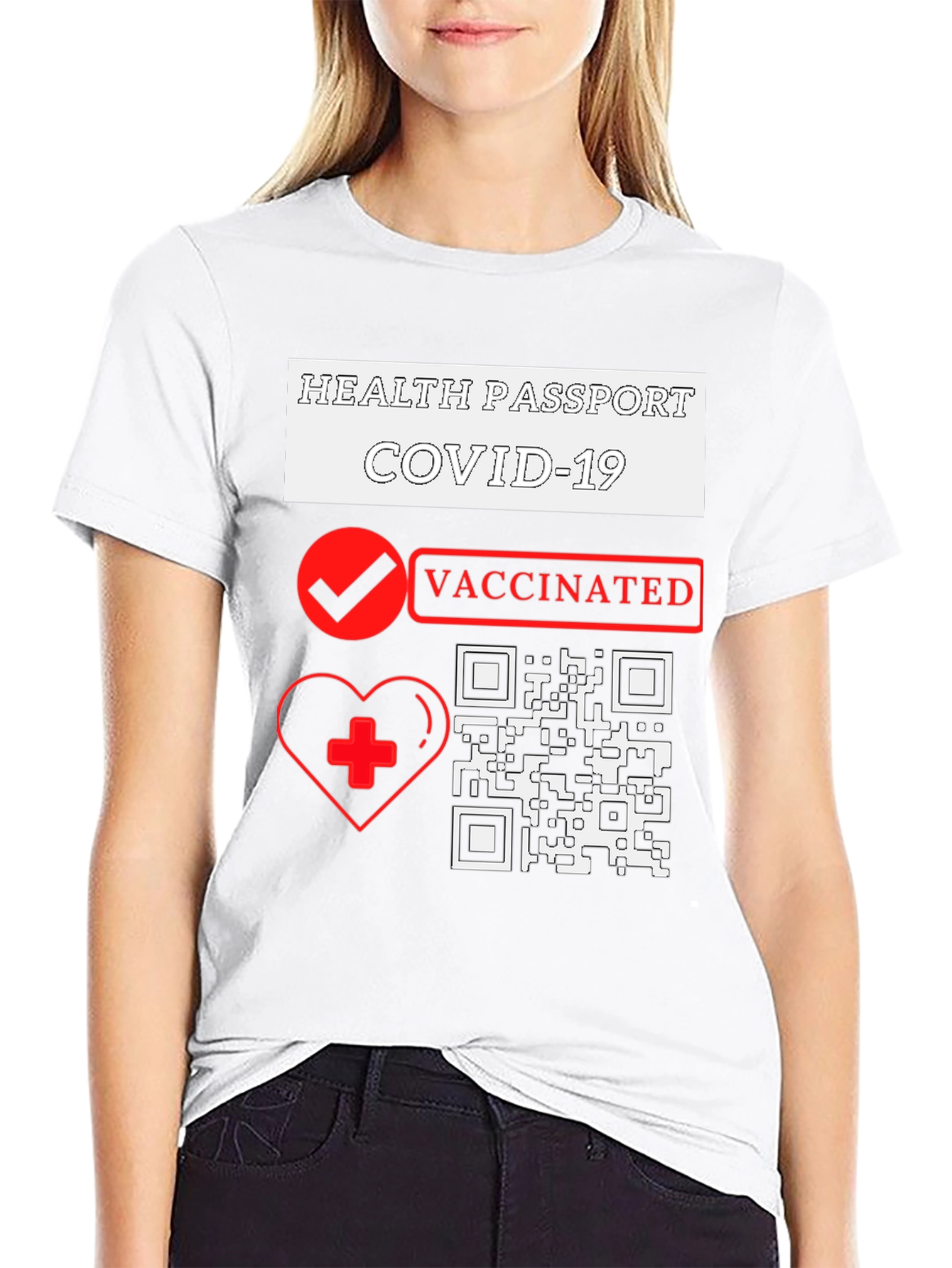 Health Passport COVID-19 Vaccinated T-Shirt
