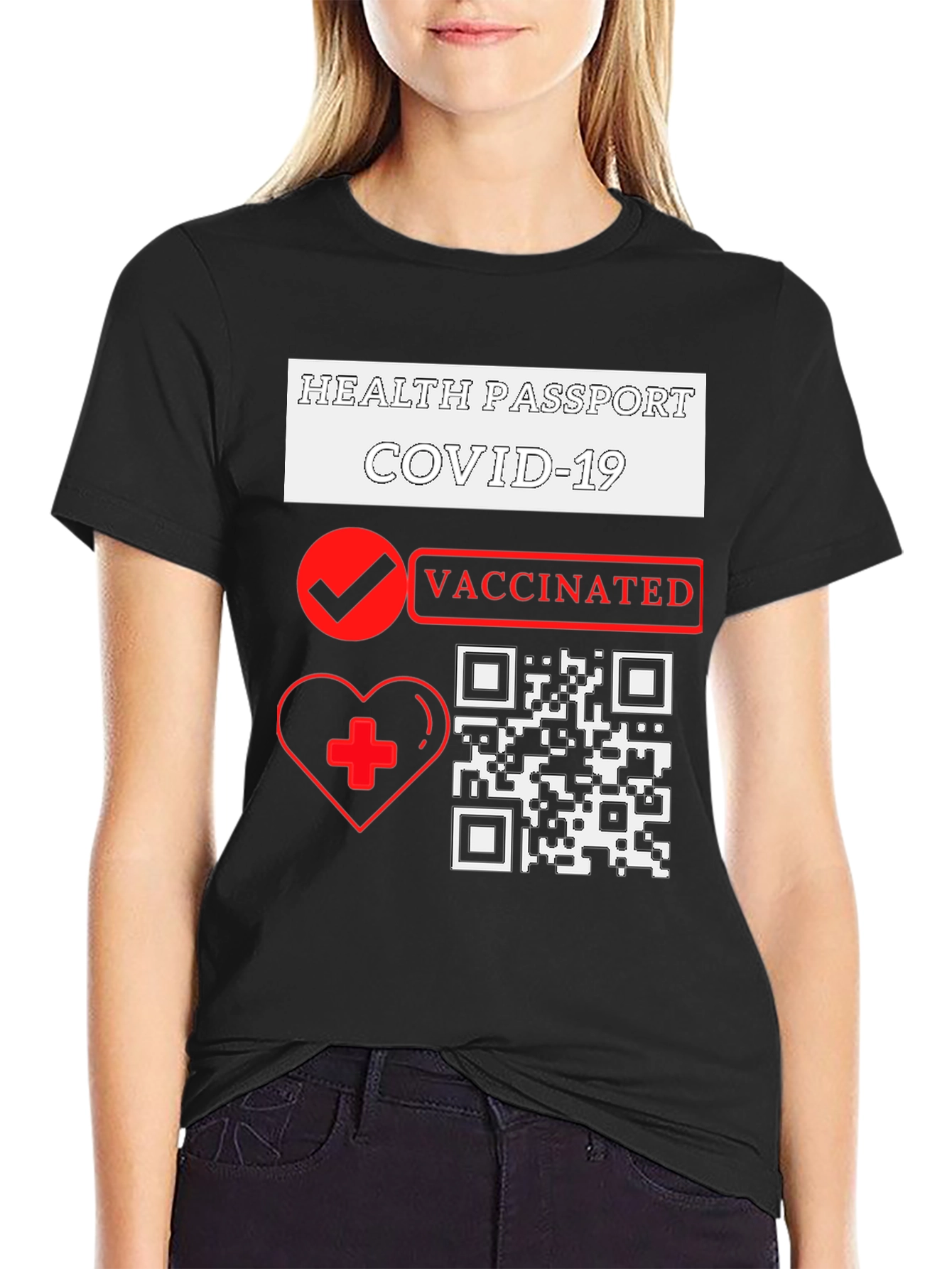 Health Passport COVID-19 Vaccinated T-Shirt