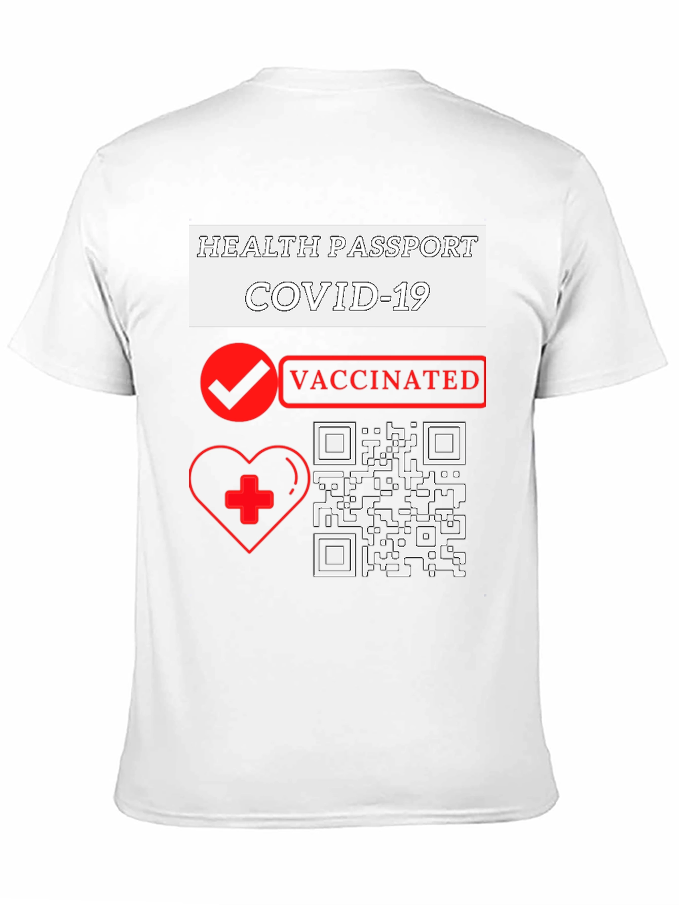 Health Passport COVID-19 Vaccinated T-Shirt