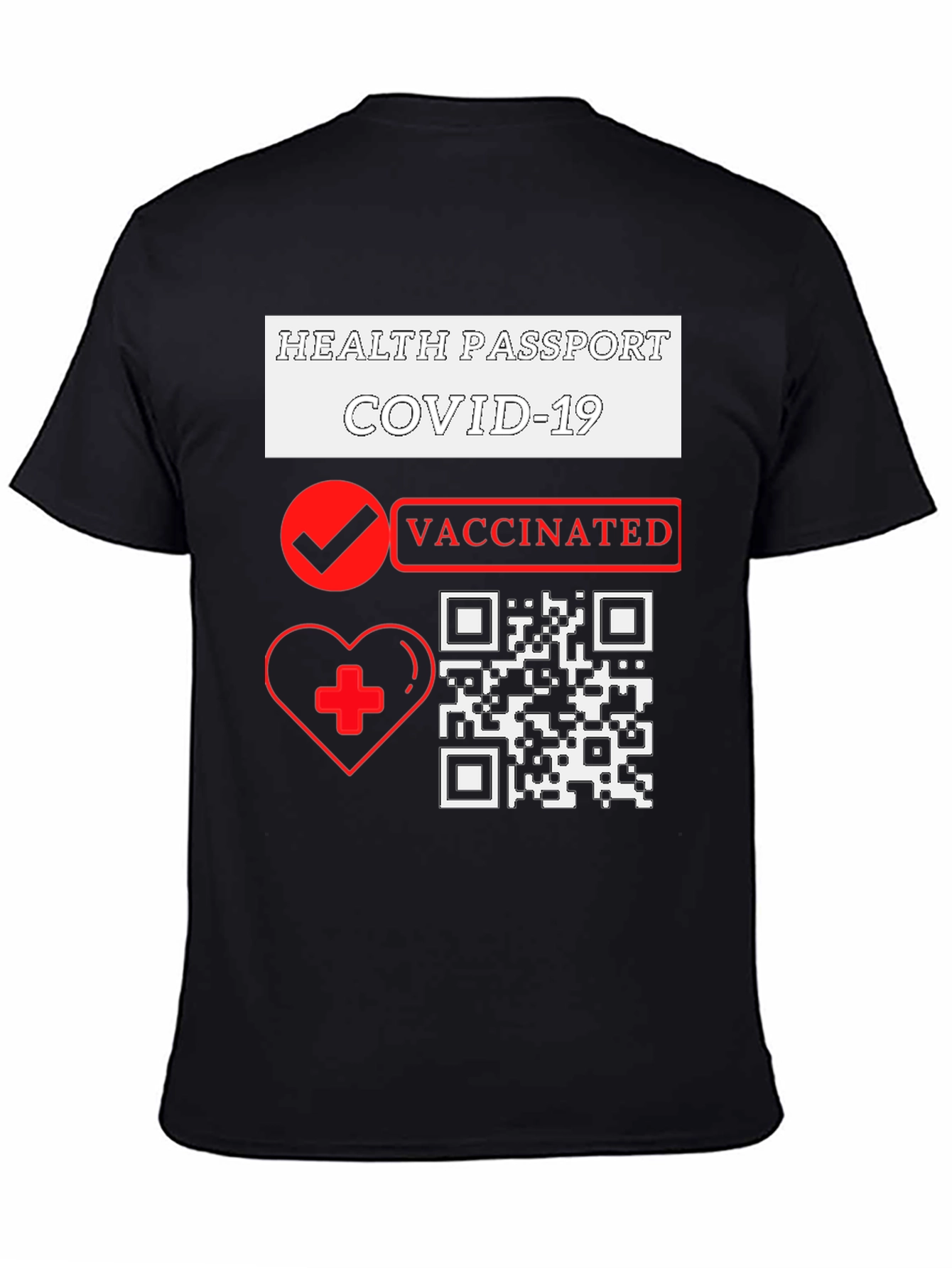 Health Passport COVID-19 Vaccinated T-Shirt