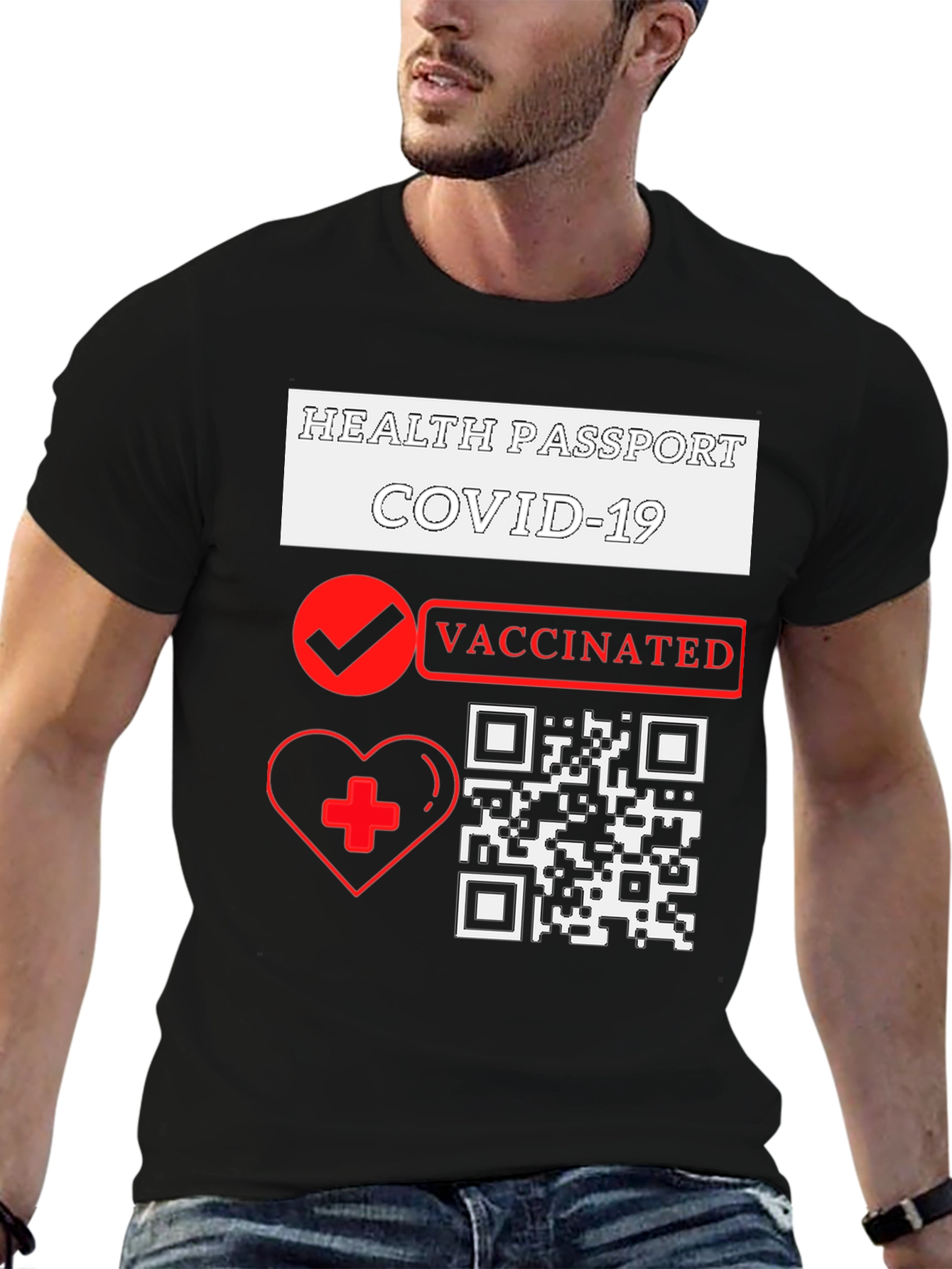 Health Passport COVID-19 Vaccinated T-Shirt