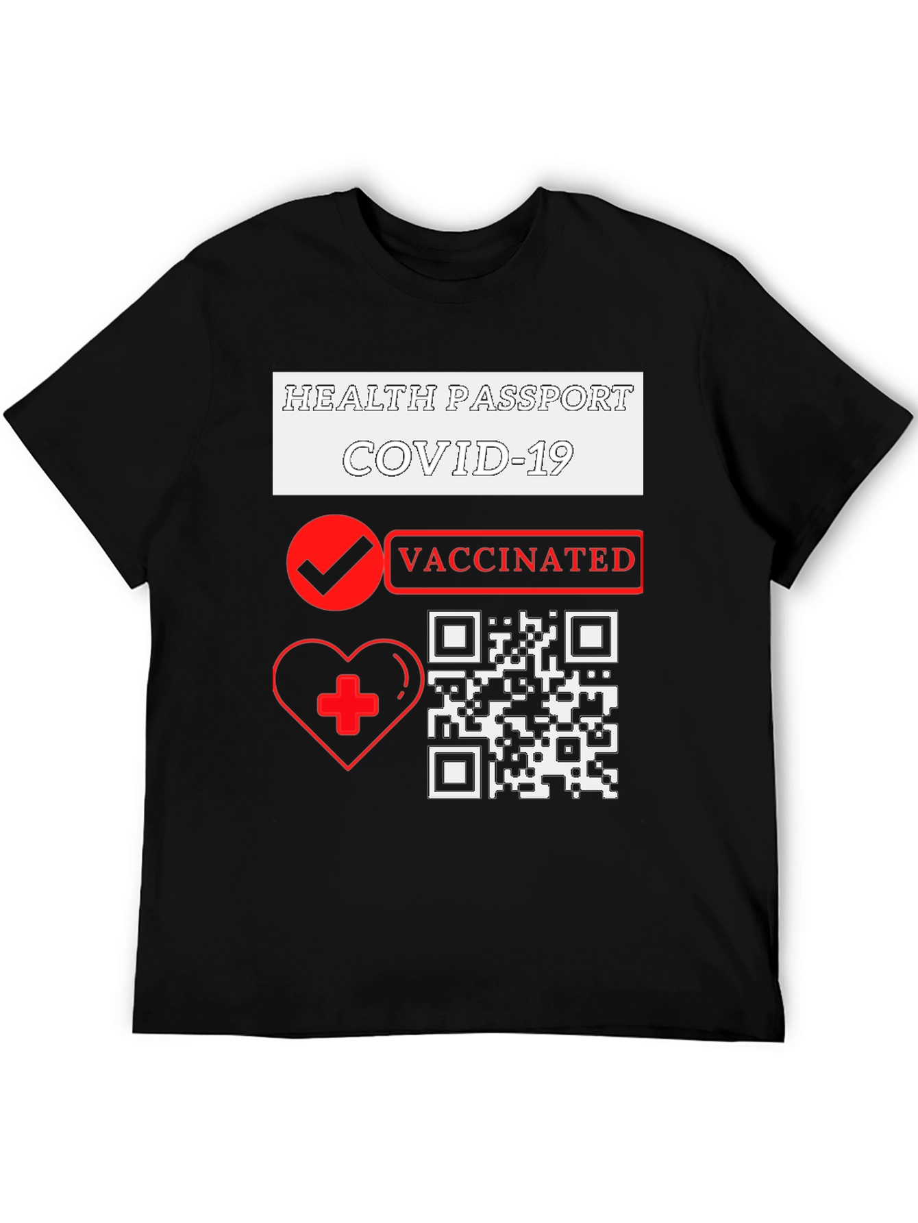 Health Passport COVID-19 Vaccinated T-Shirt