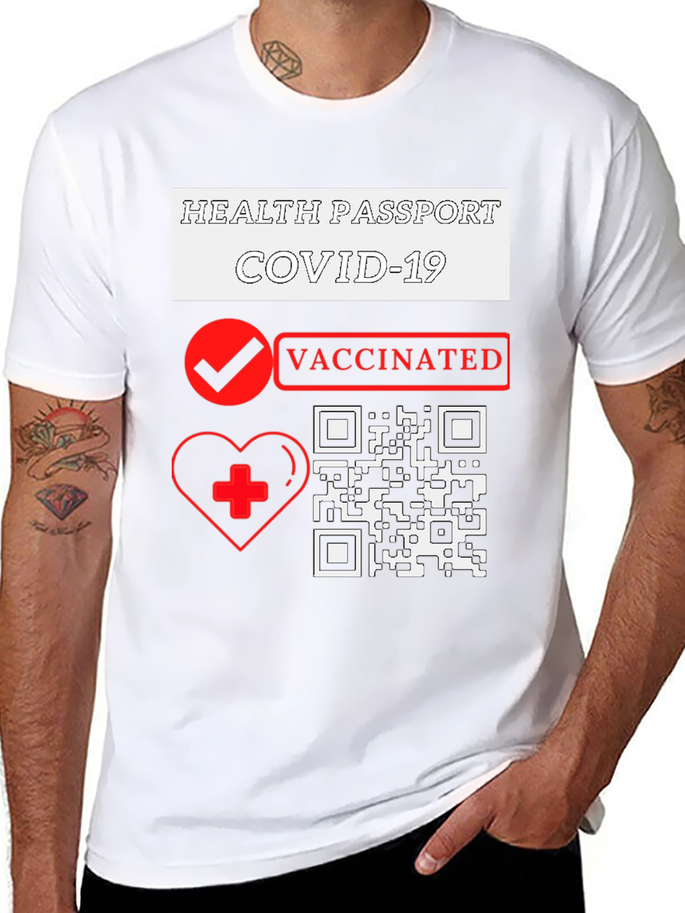 Health Passport COVID-19 Vaccinated T-Shirt