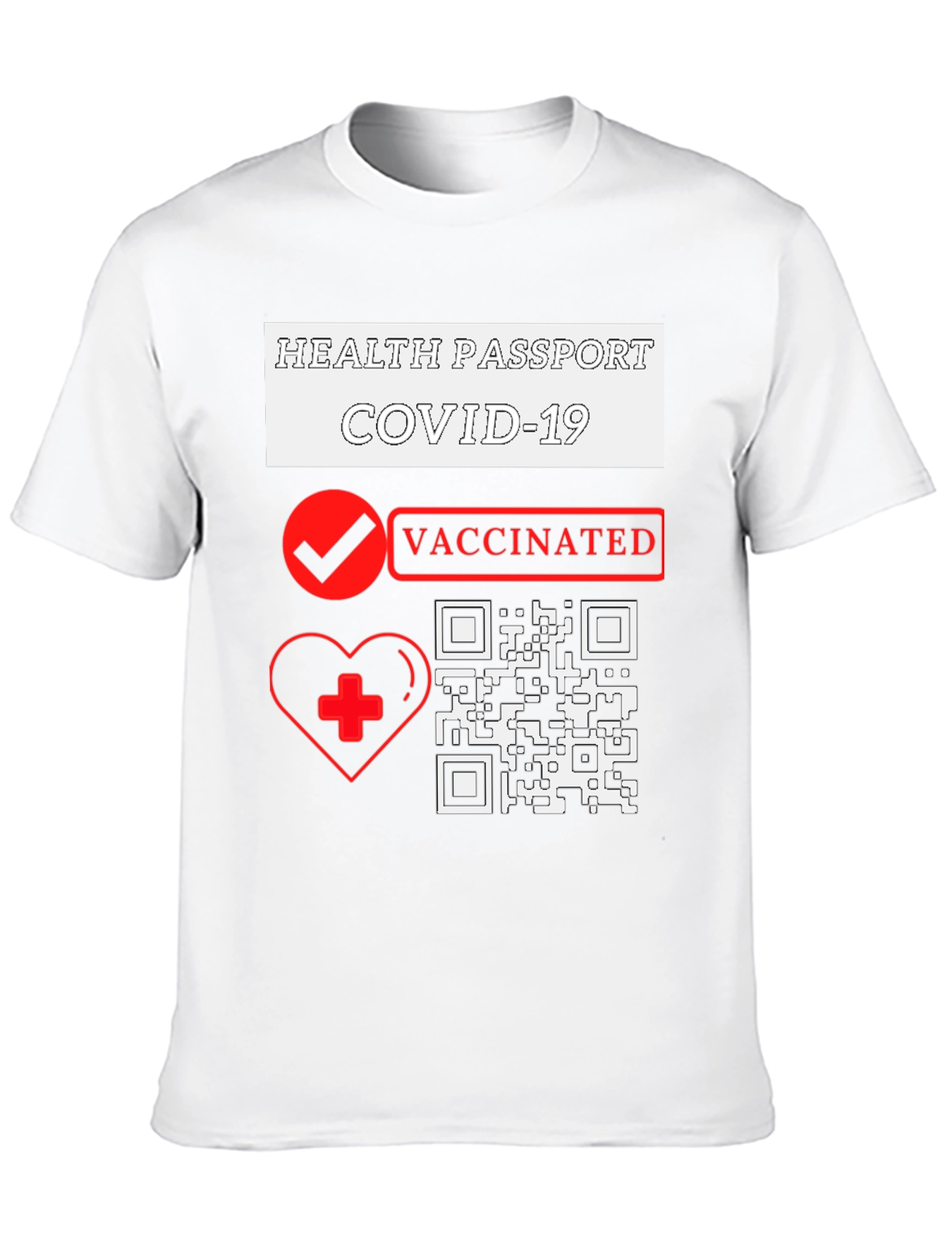 Health Passport COVID-19 Vaccinated T-Shirt