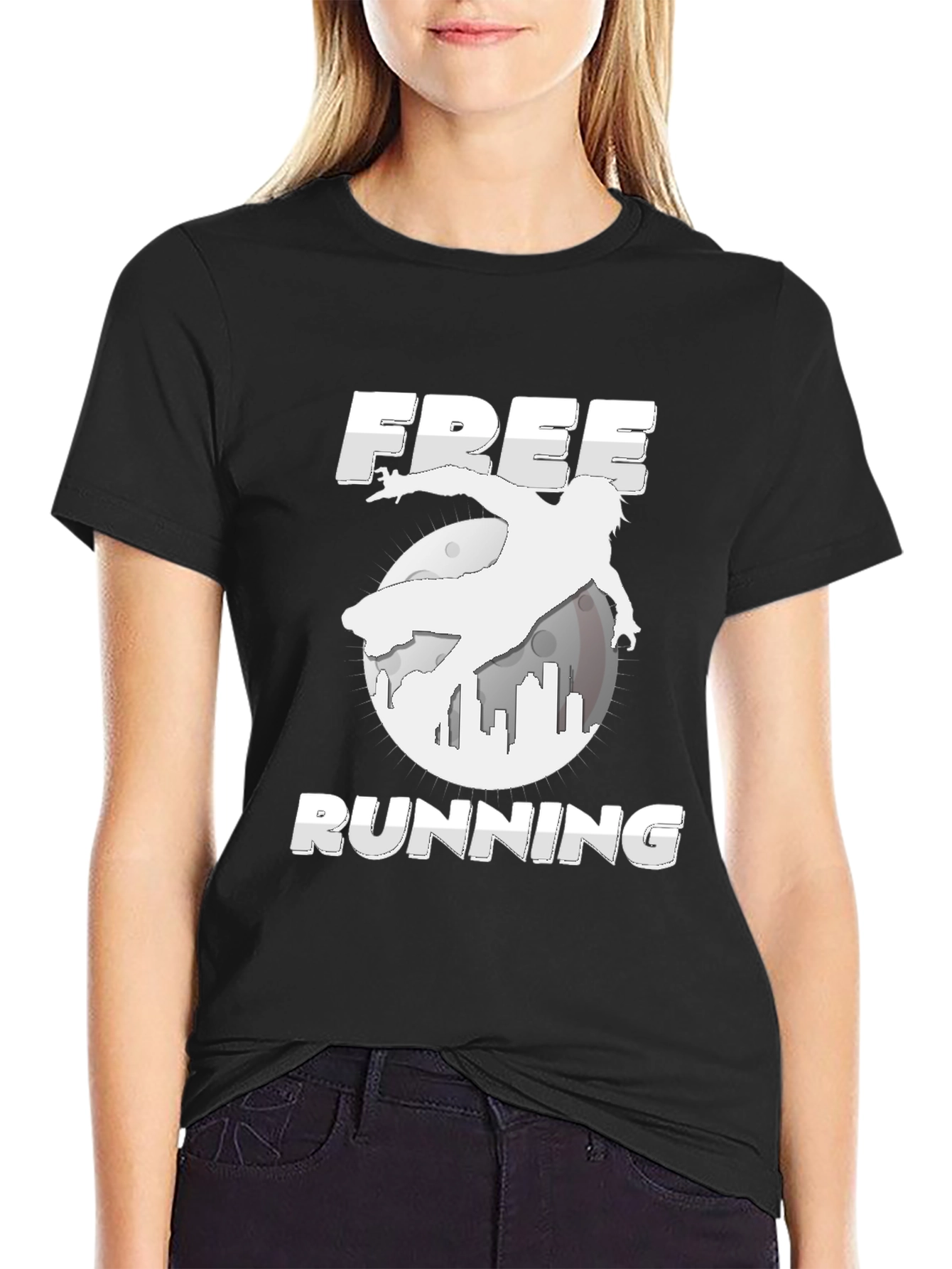 Free Running Black T-Shirt