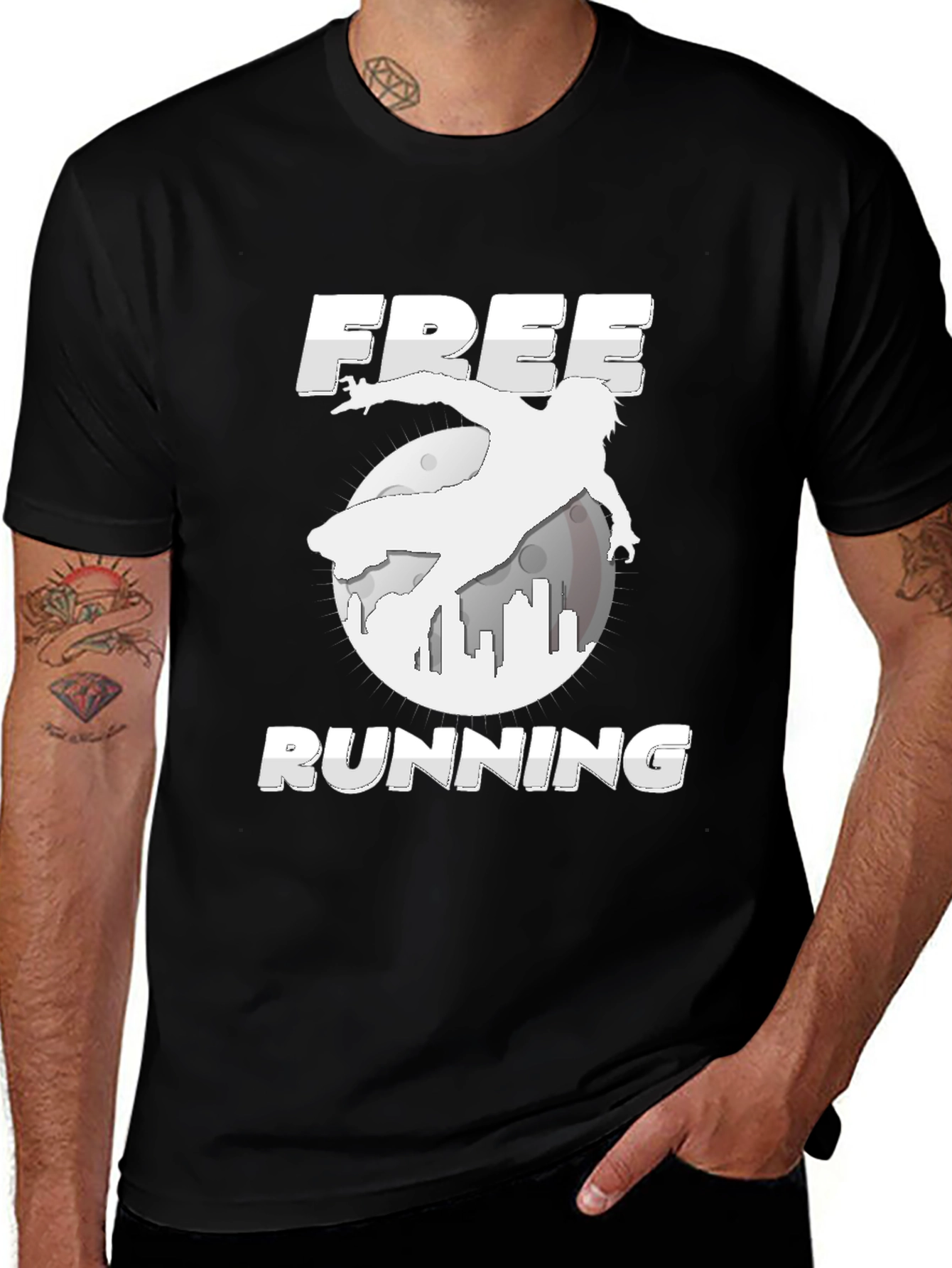 Free Running Black T-Shirt