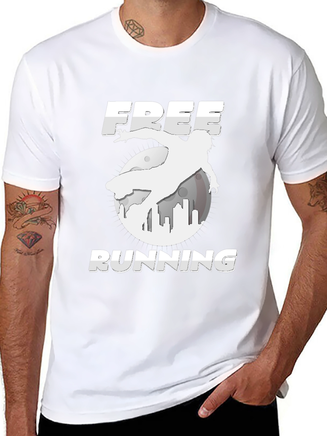 Free Running Black T-Shirt