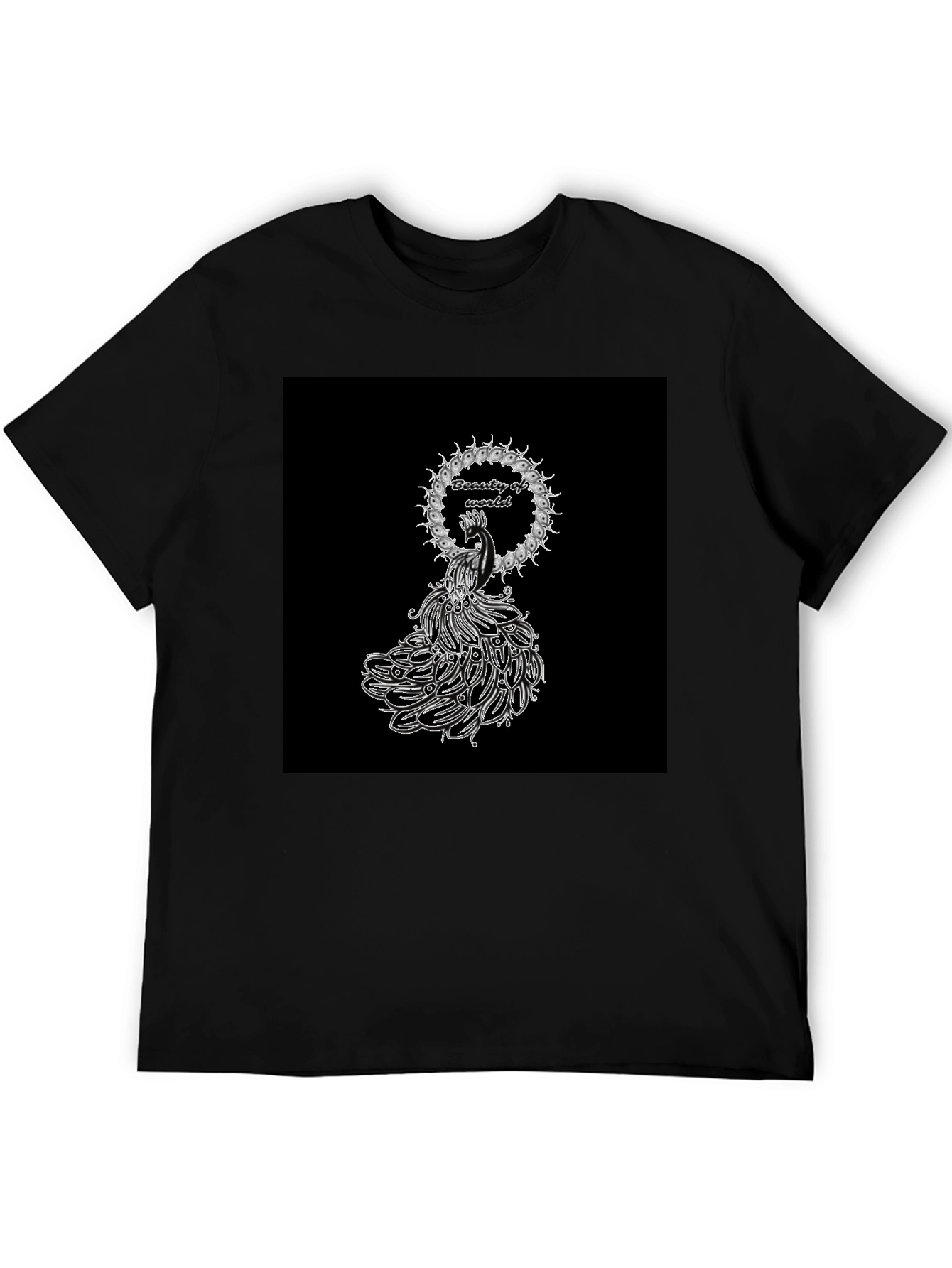 Beauty of World Black T-Shirt