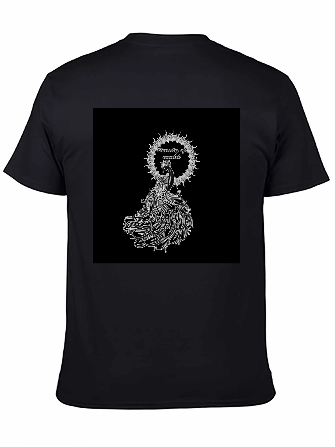 Beauty of World Black T-Shirt