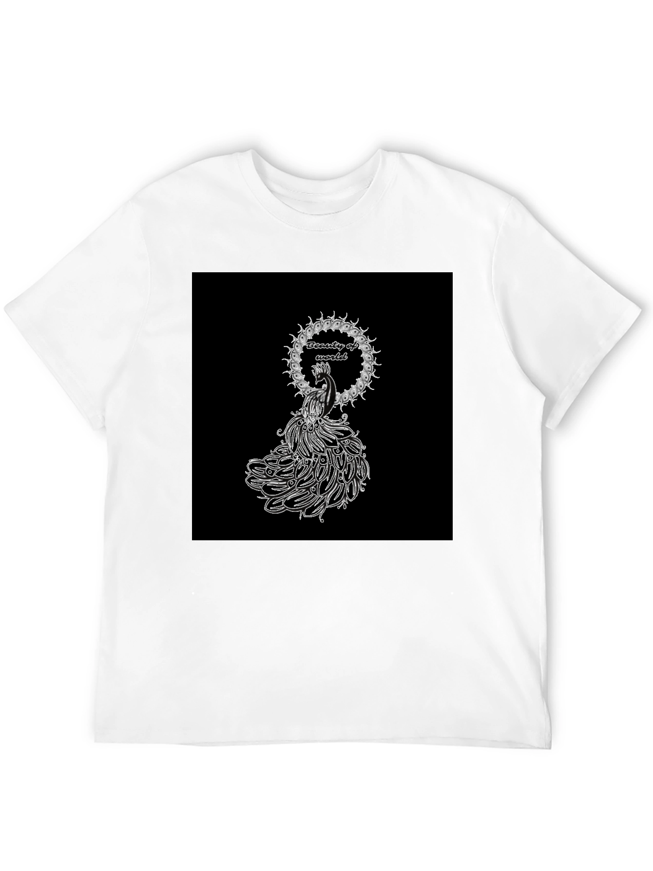 Beauty of World Black T-Shirt