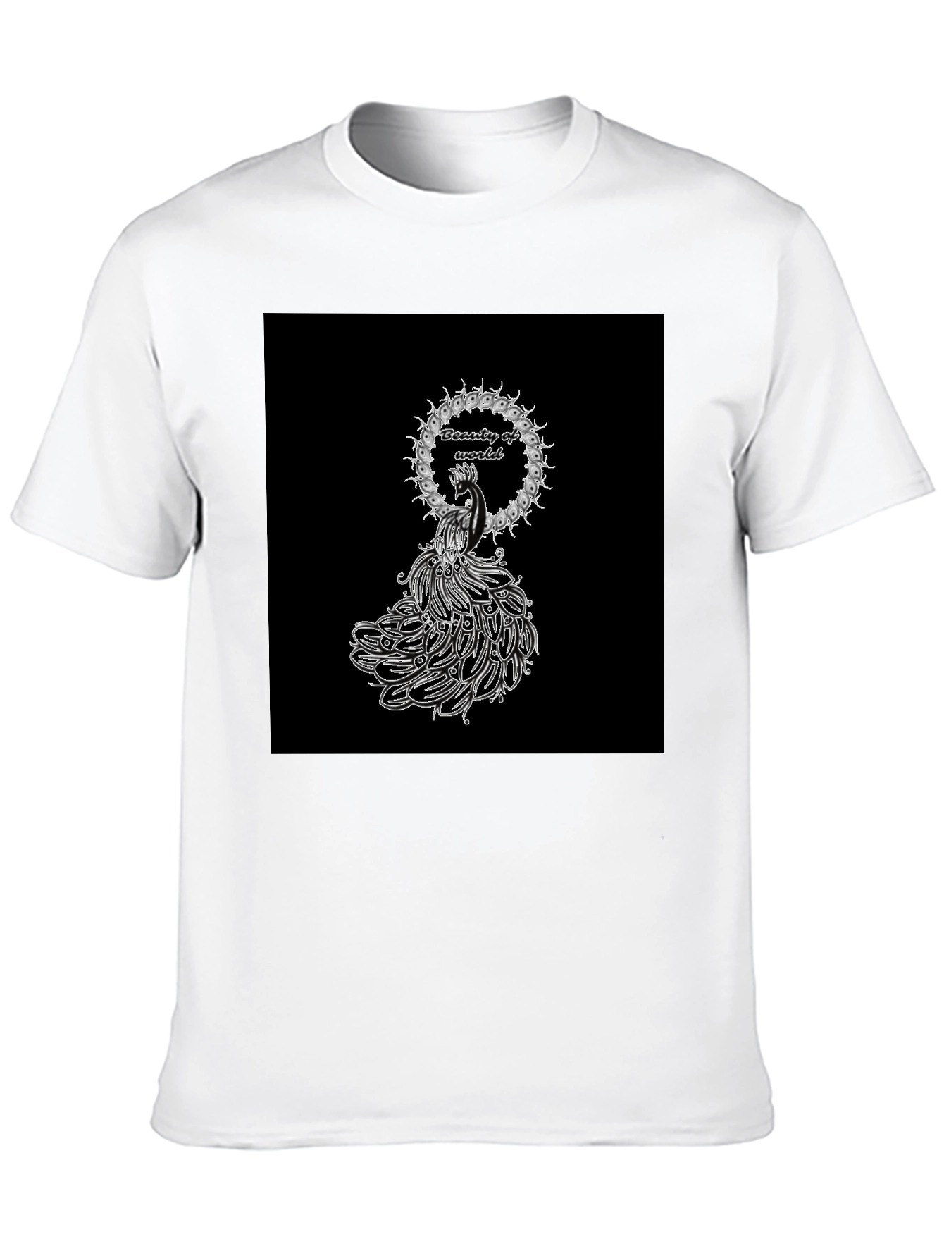 Beauty of World Black T-Shirt