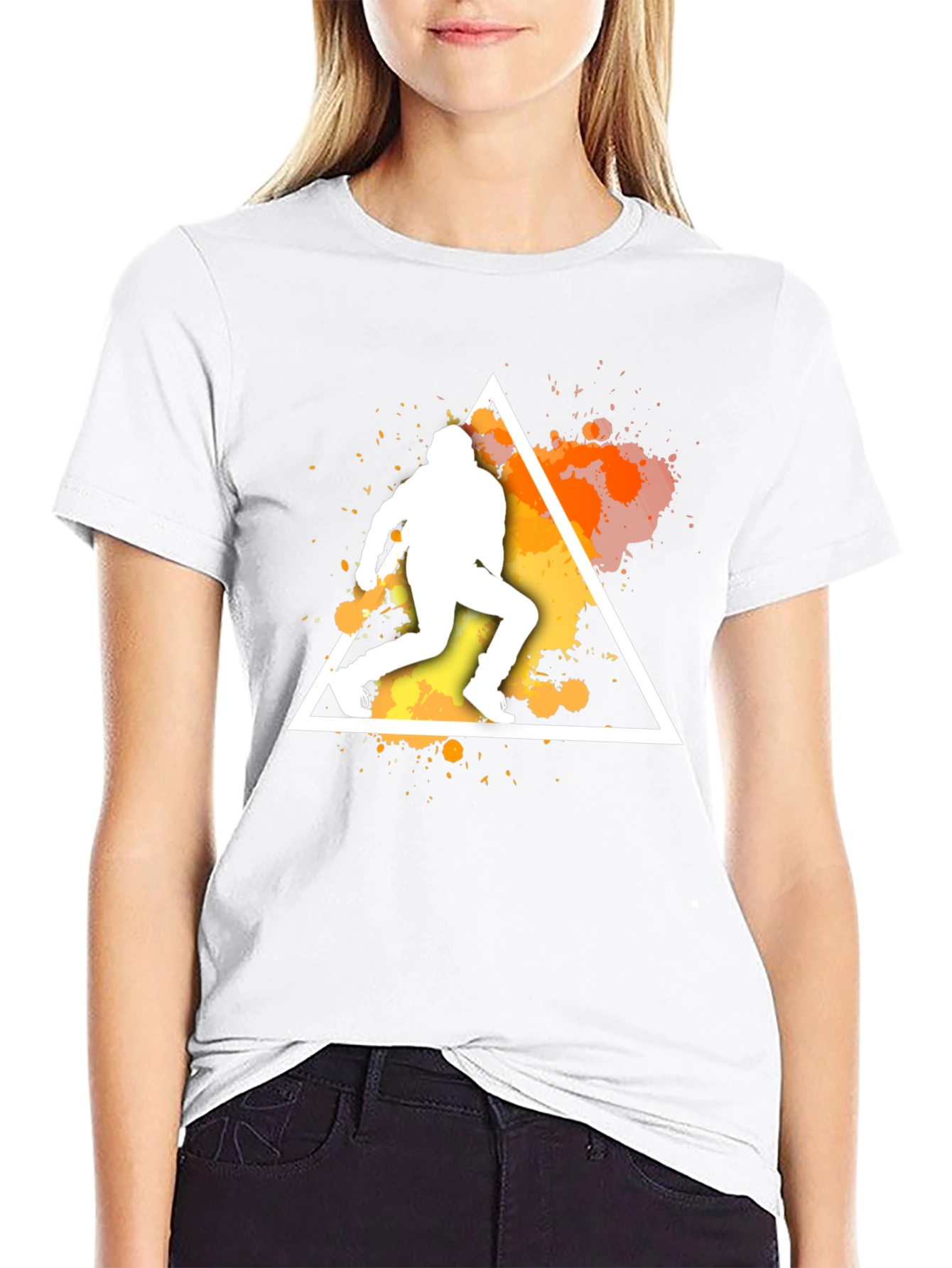 Runner Triangle Graphic T-Shirt - Mens Black Tee