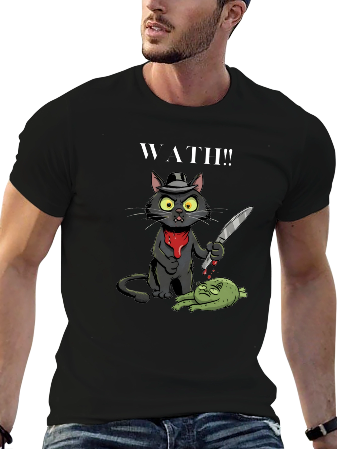 WATH!! Cat Gangster T-Shirt