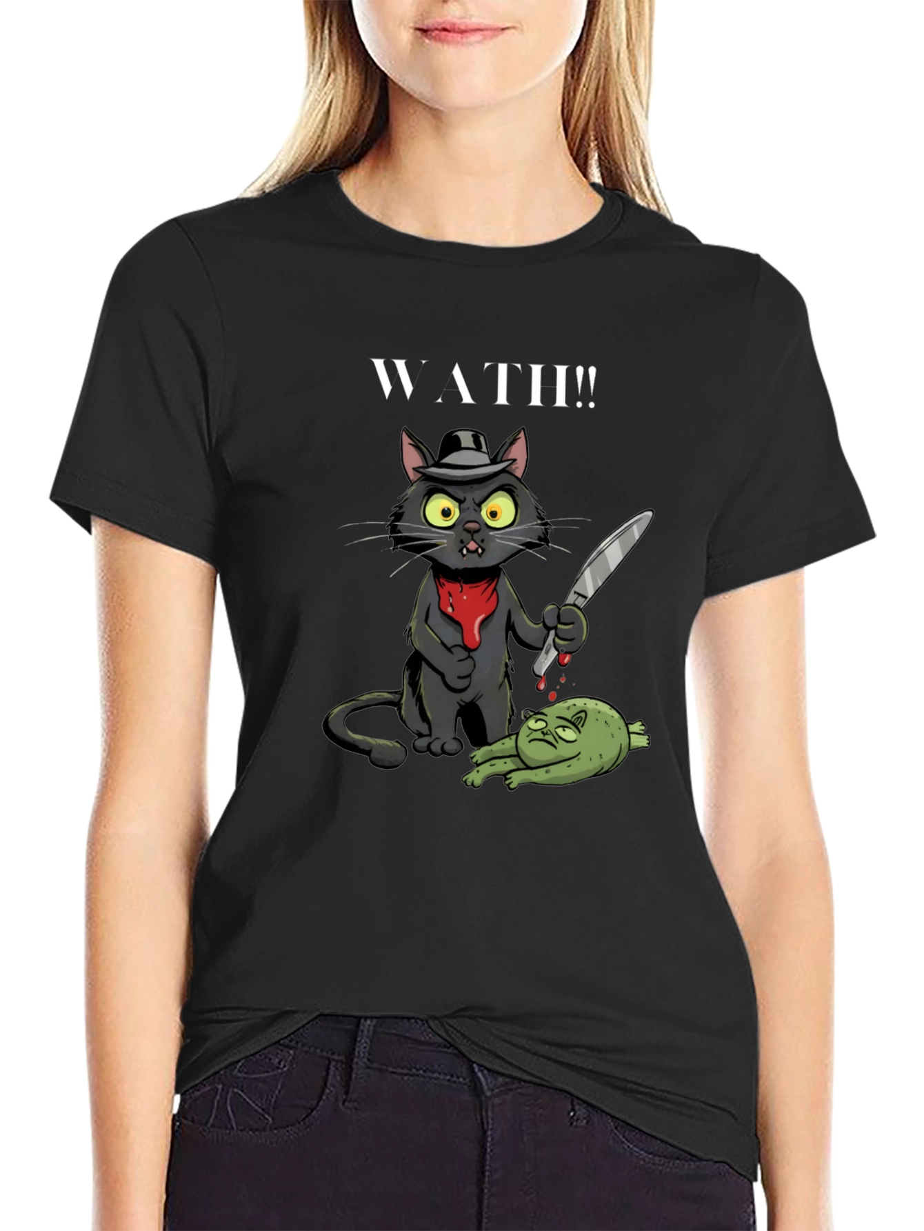 WATH!! Cat Gangster T-Shirt