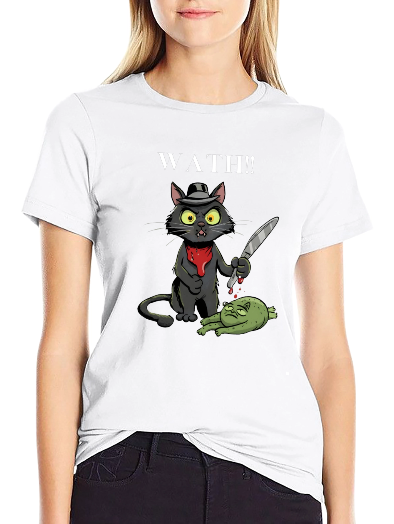 WATH!! Cat Gangster T-Shirt