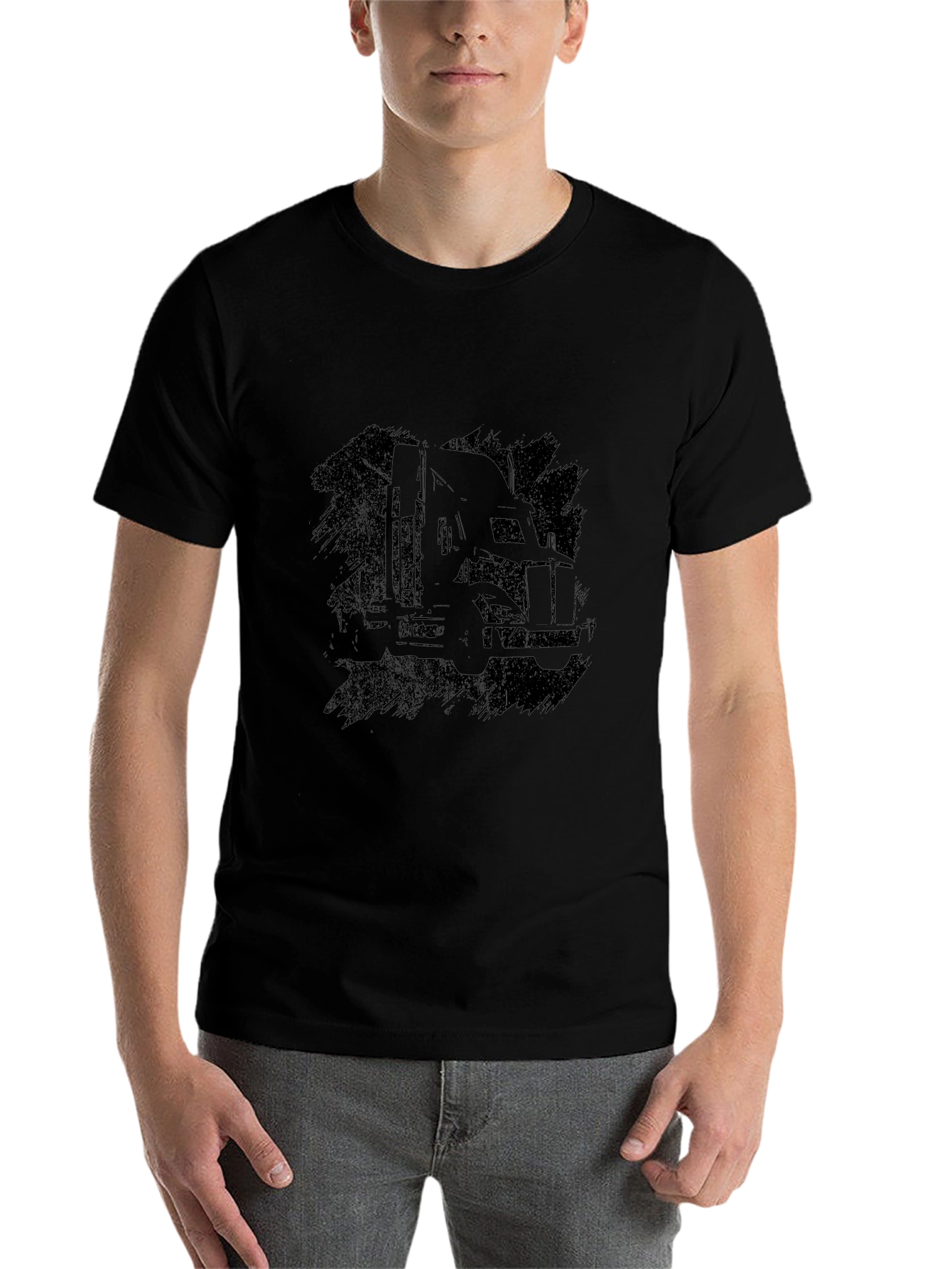 Truck Silhouette Black Graphic Tee