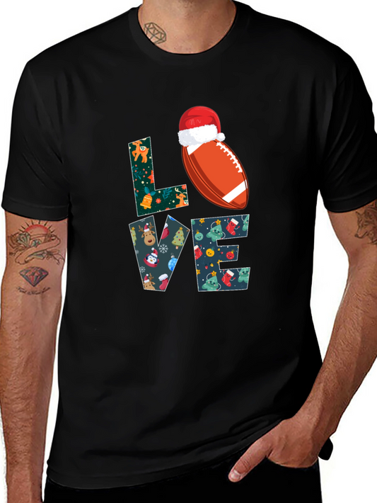 Festive Football Love Graphic Tee