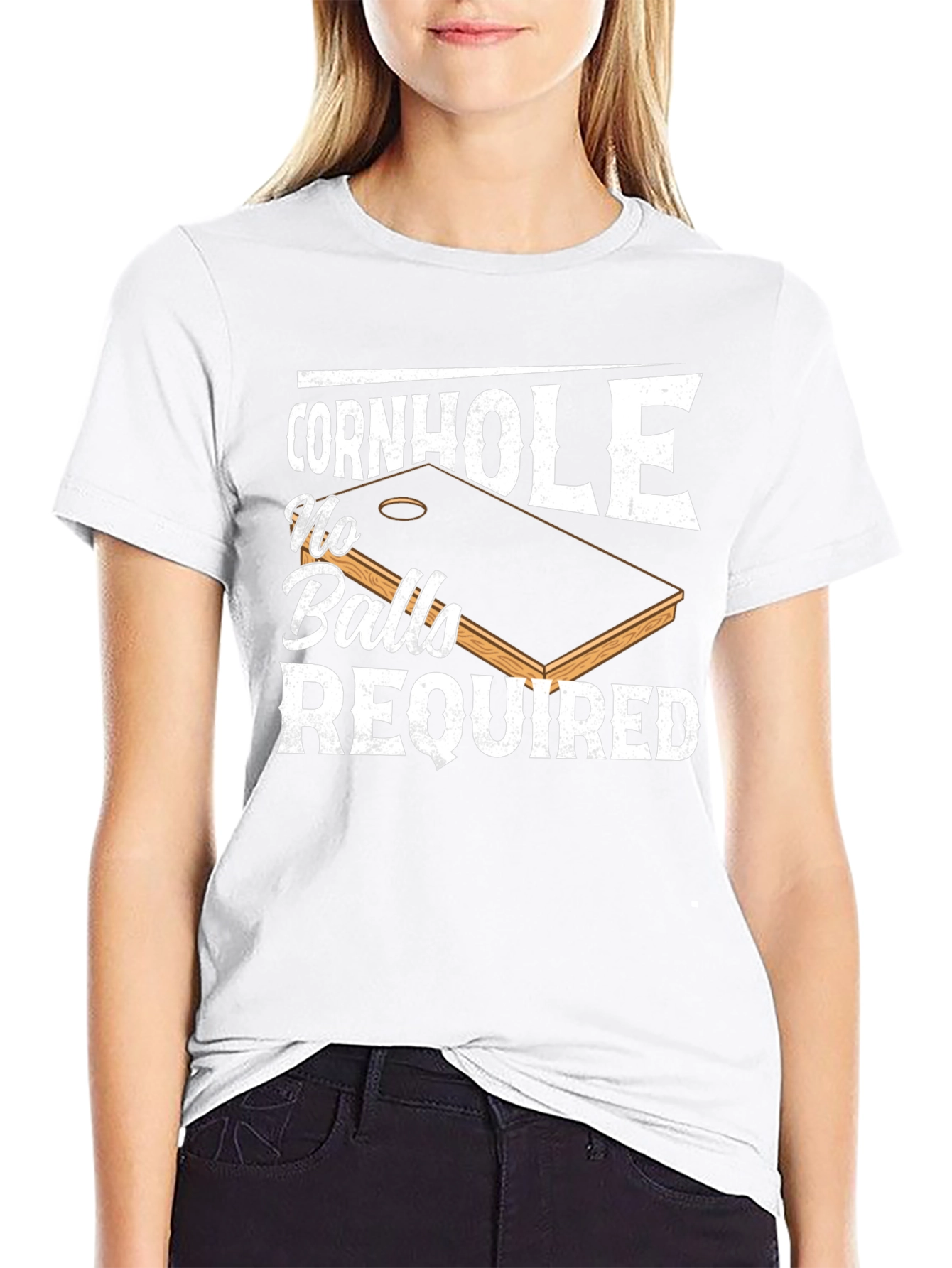 Cornhole No Balls Required T-Shirt