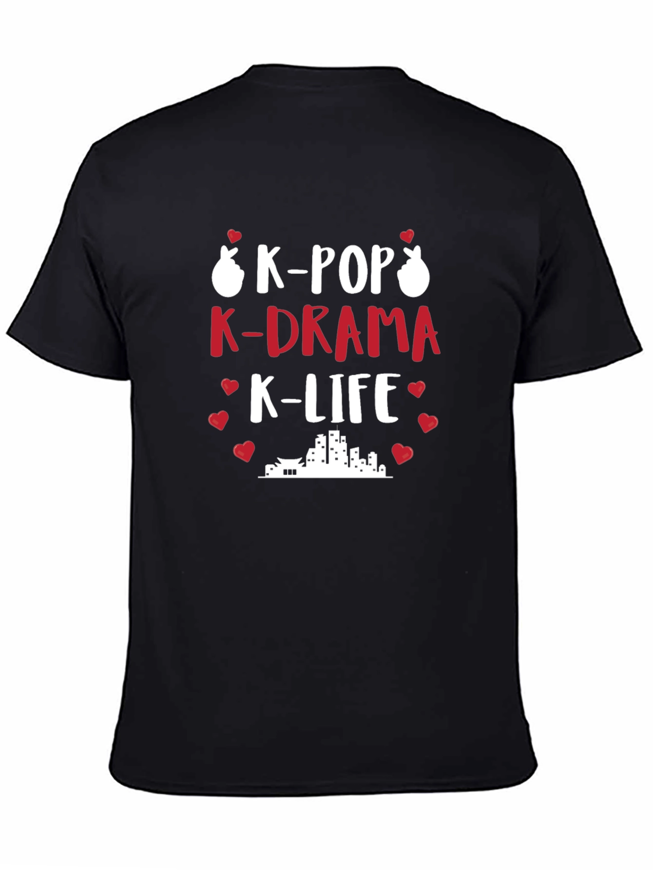 K-Pop K-Drama K-Life Black T-Shirt