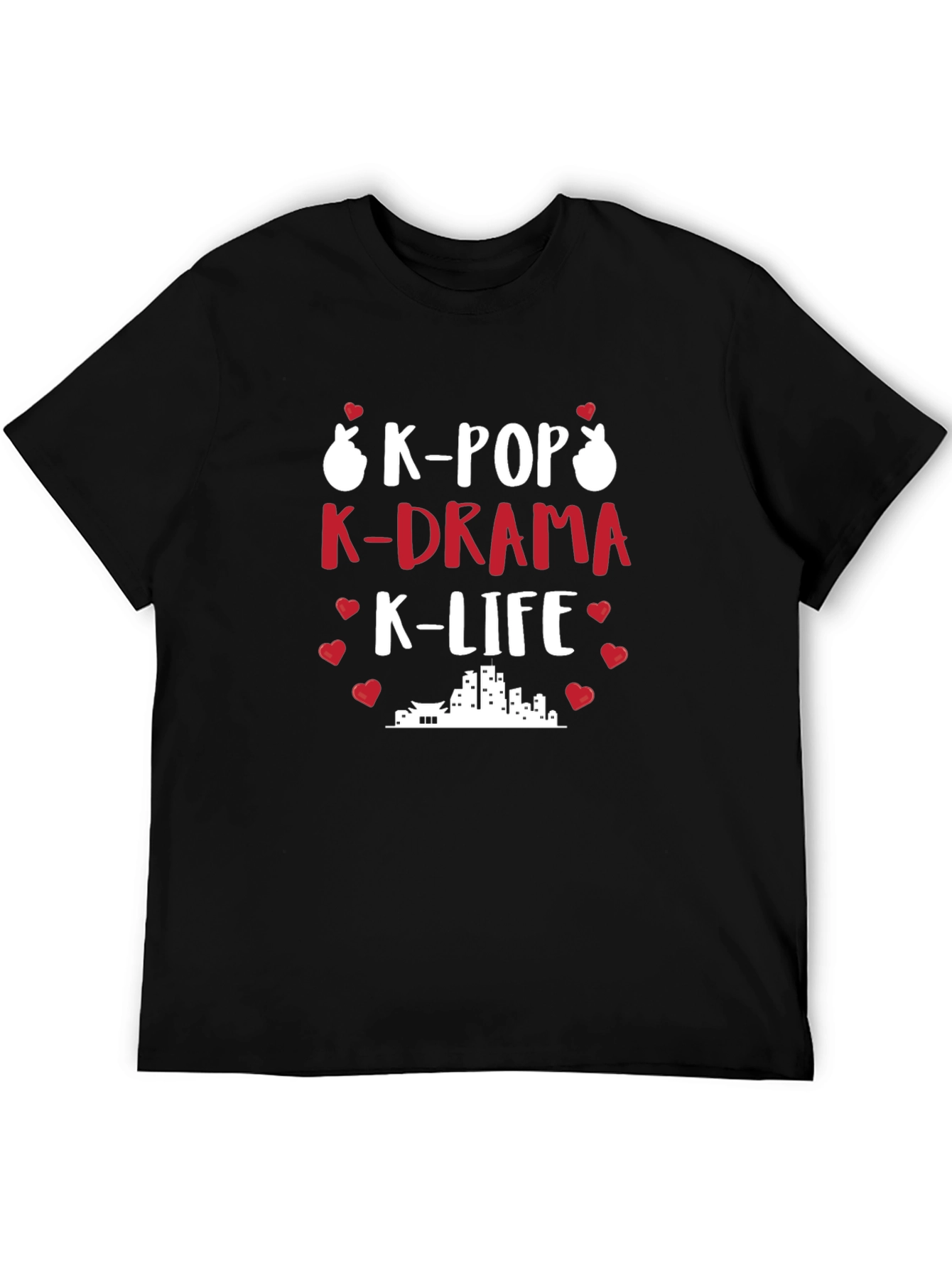 K-Pop K-Drama K-Life Black T-Shirt
