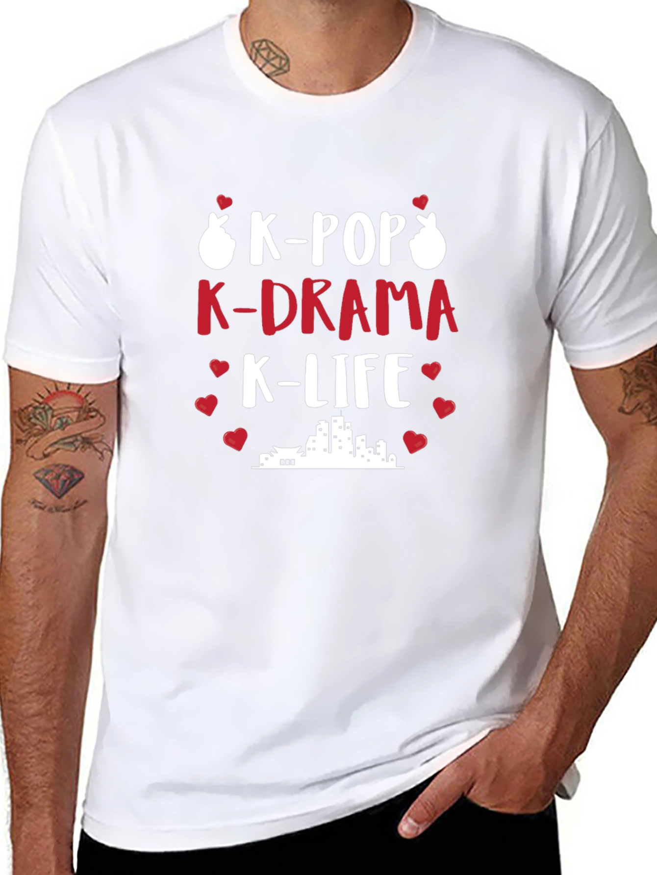 K-Pop K-Drama K-Life Black T-Shirt
