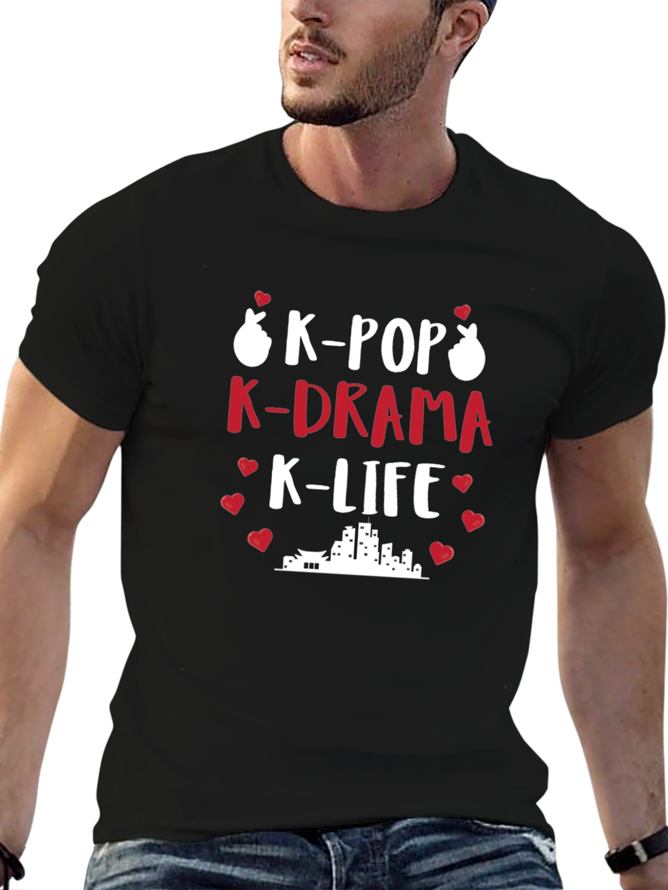 K-Pop K-Drama K-Life Black T-Shirt