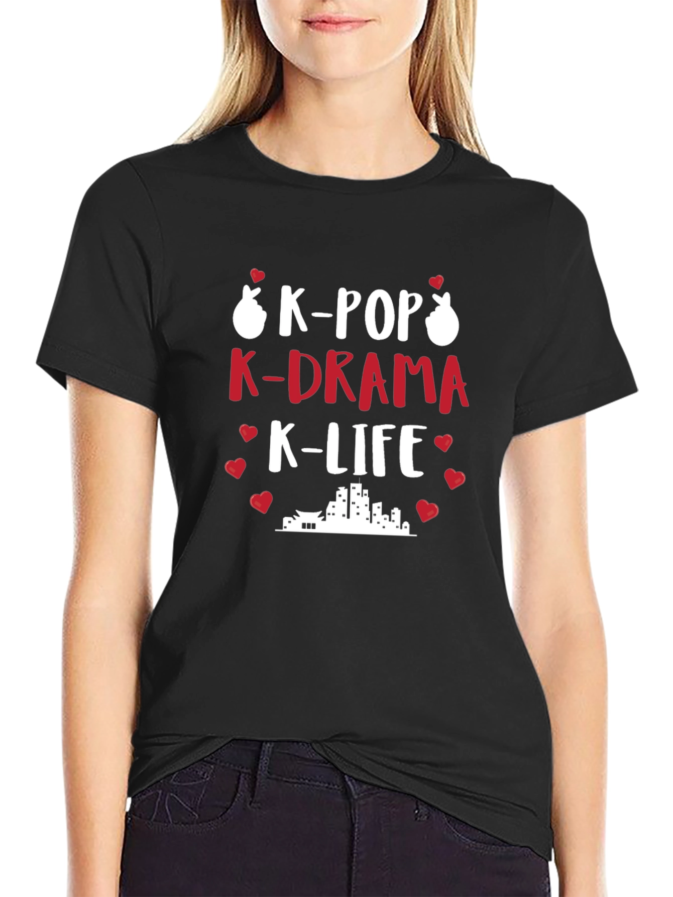 K-Pop K-Drama K-Life Black T-Shirt
