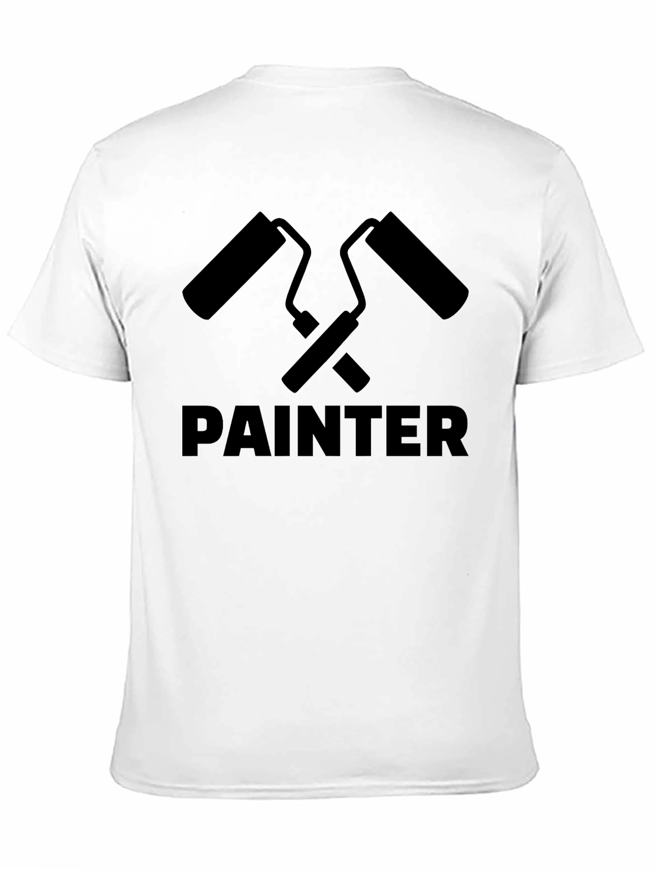 Painter Graphic T-Shirt - Black Crew Neck Tee