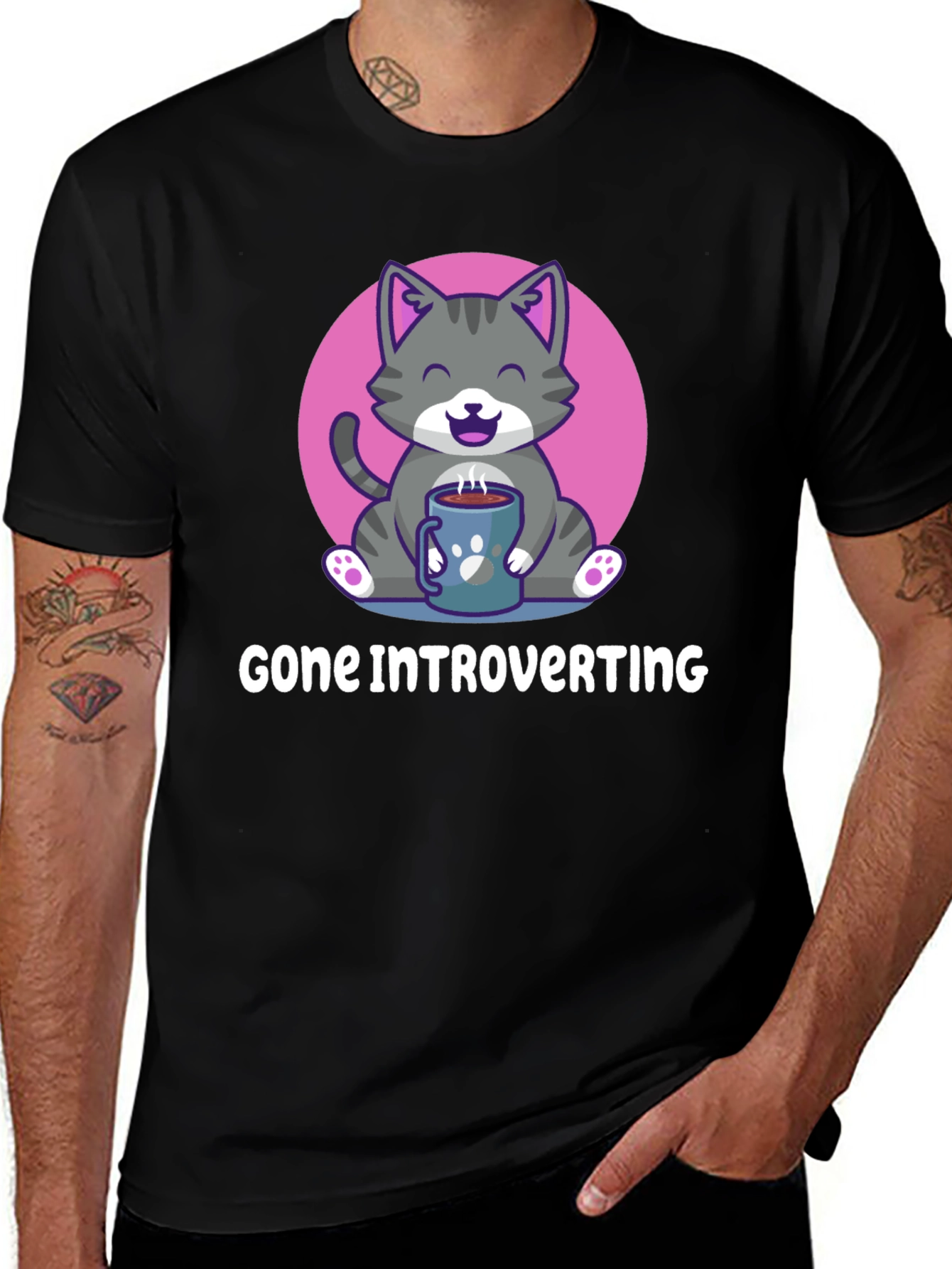 Introvert Cat T-Shirt: Cozy Comfort