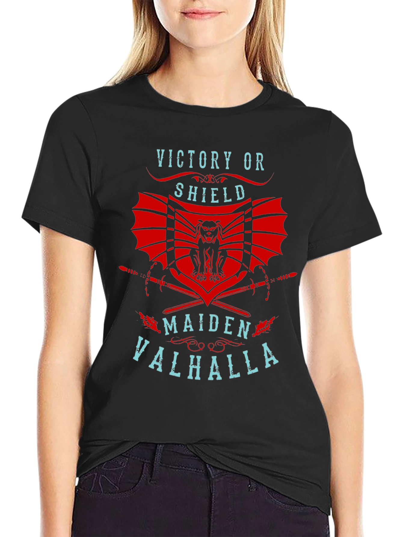 Victory or Shield Maiden Valhalla T-Shirt