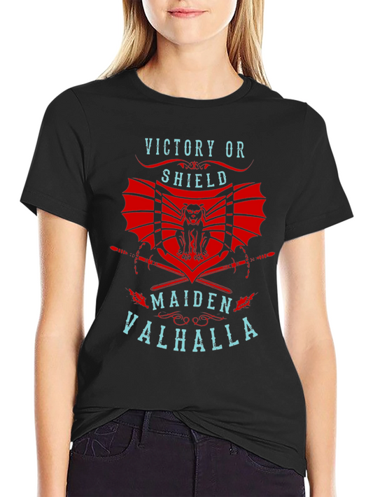 Victory or Shield Maiden Valhalla T-Shirt