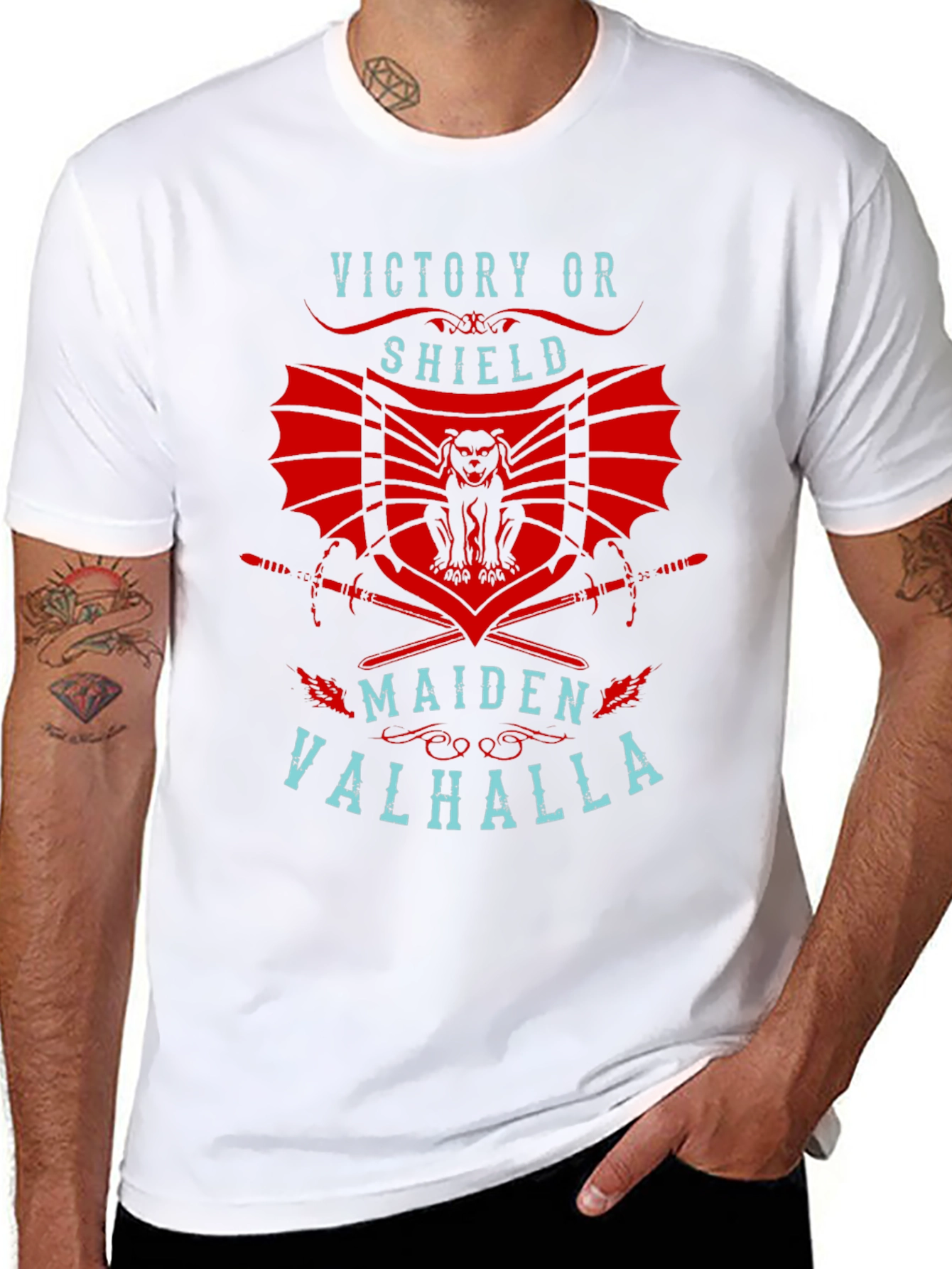 Victory or Shield Maiden Valhalla T-Shirt