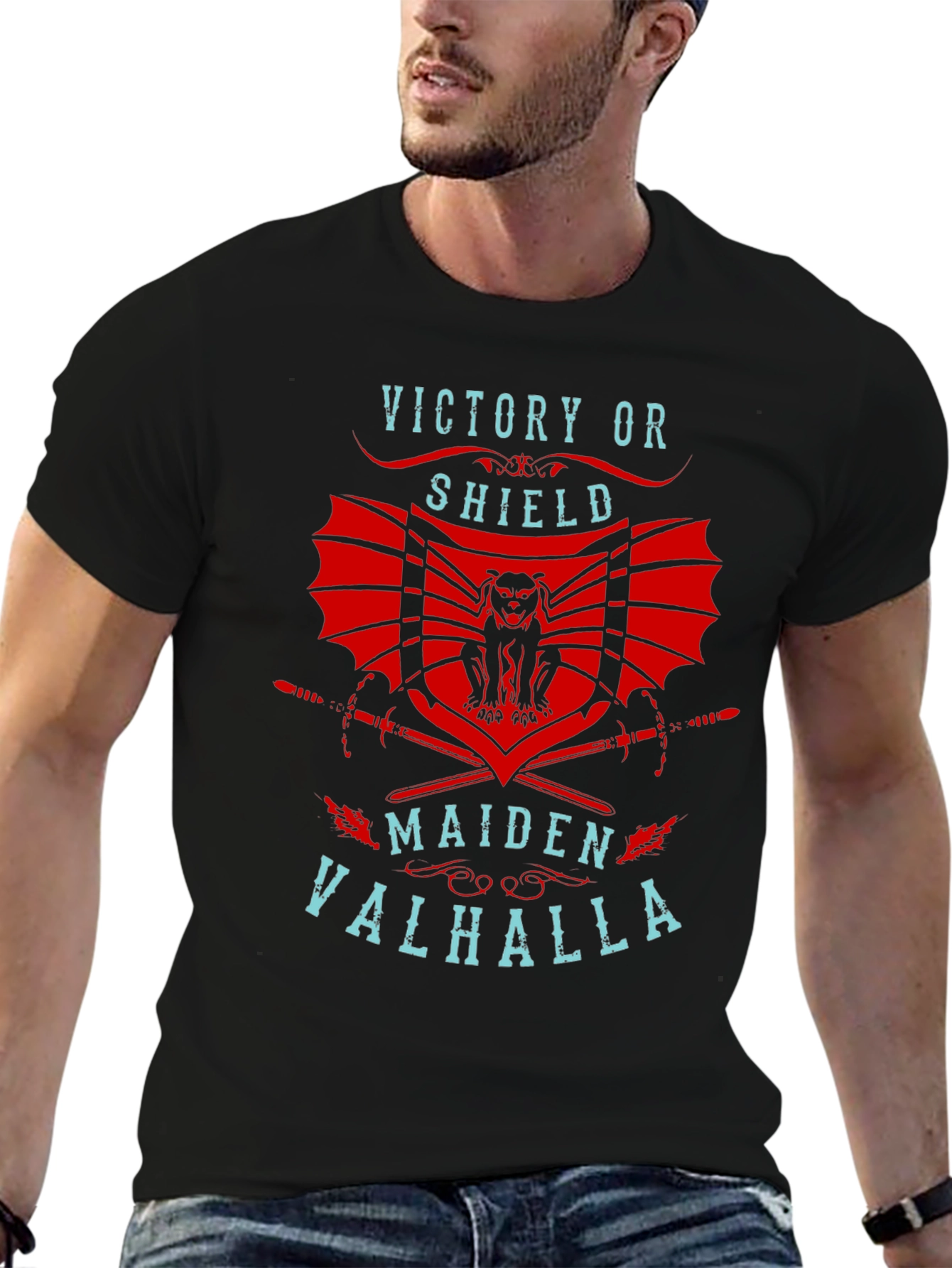 Victory or Shield Maiden Valhalla T-Shirt