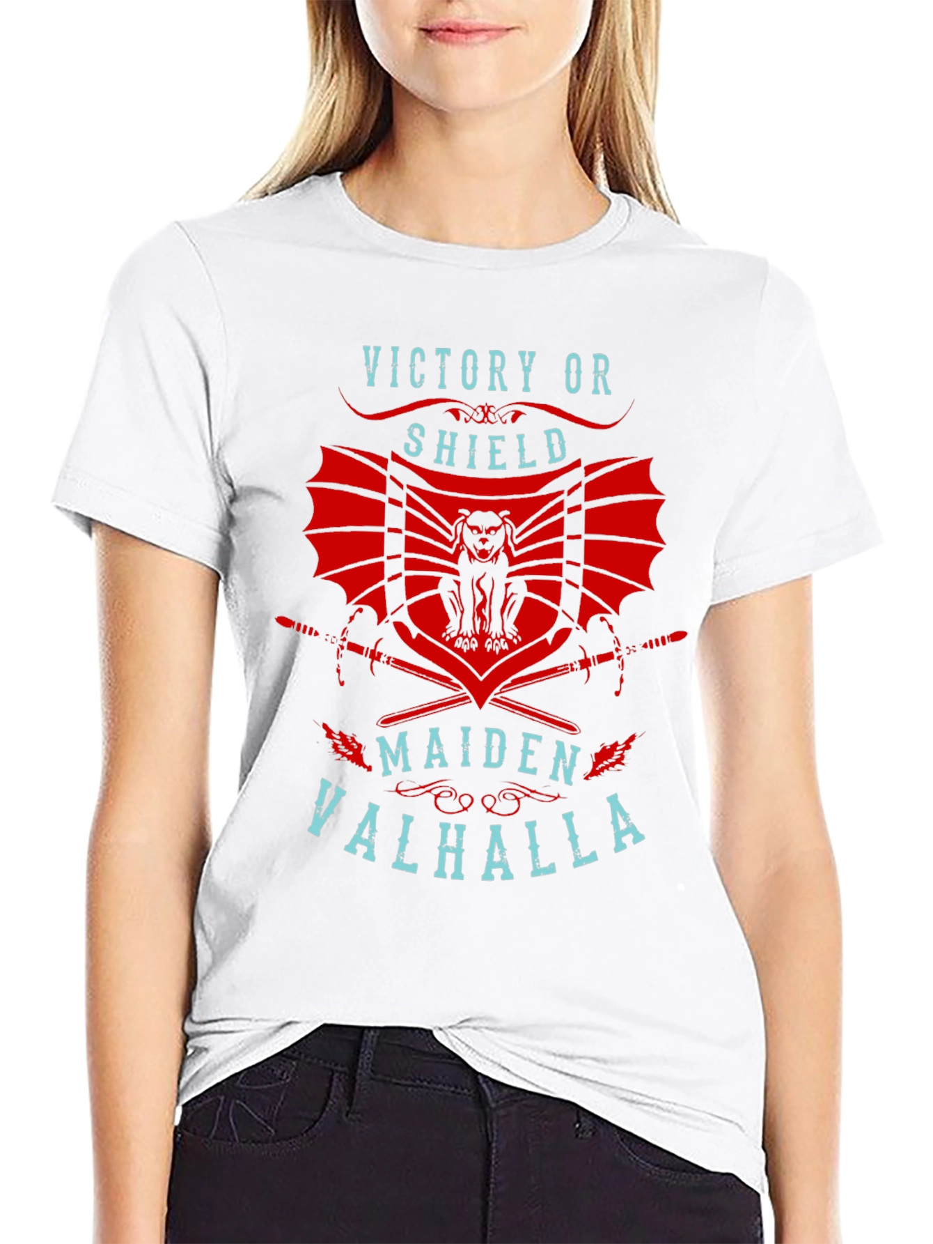 Victory or Shield Maiden Valhalla T-Shirt