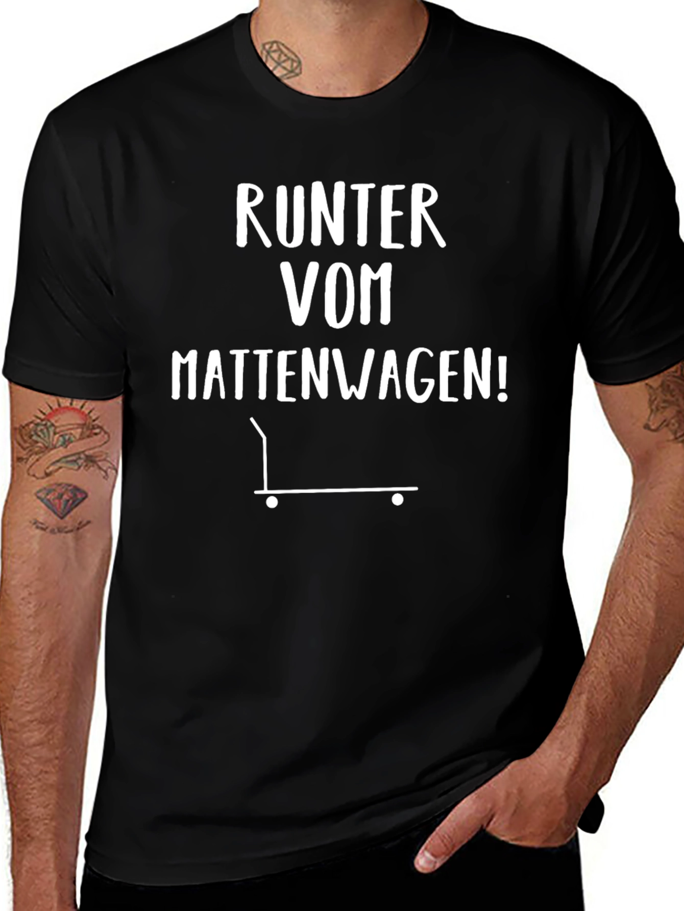 Runter Vom Mattenwagen Graphic Tee
