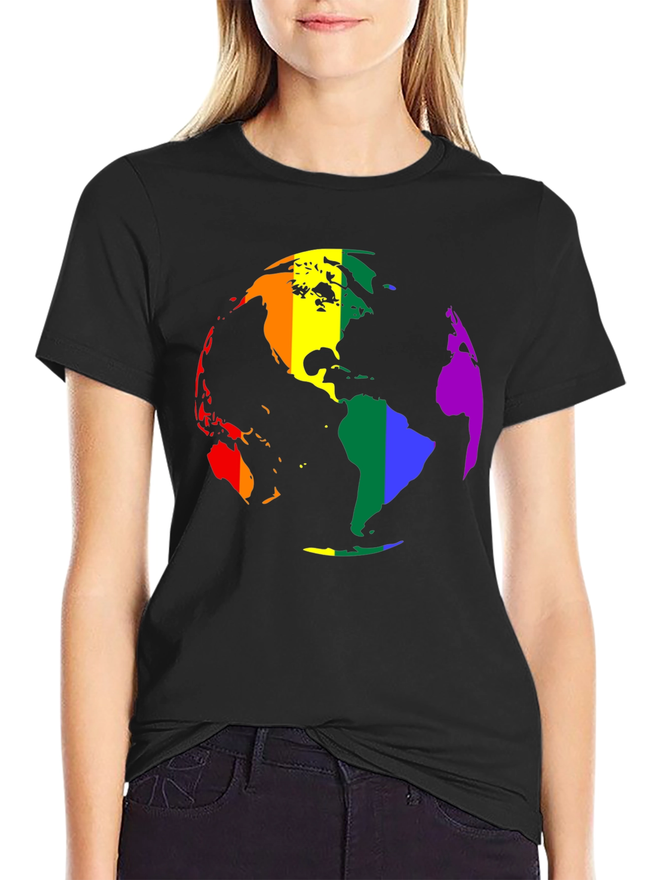 LGBTQ+ Pride Earth Graphic T-Shirt